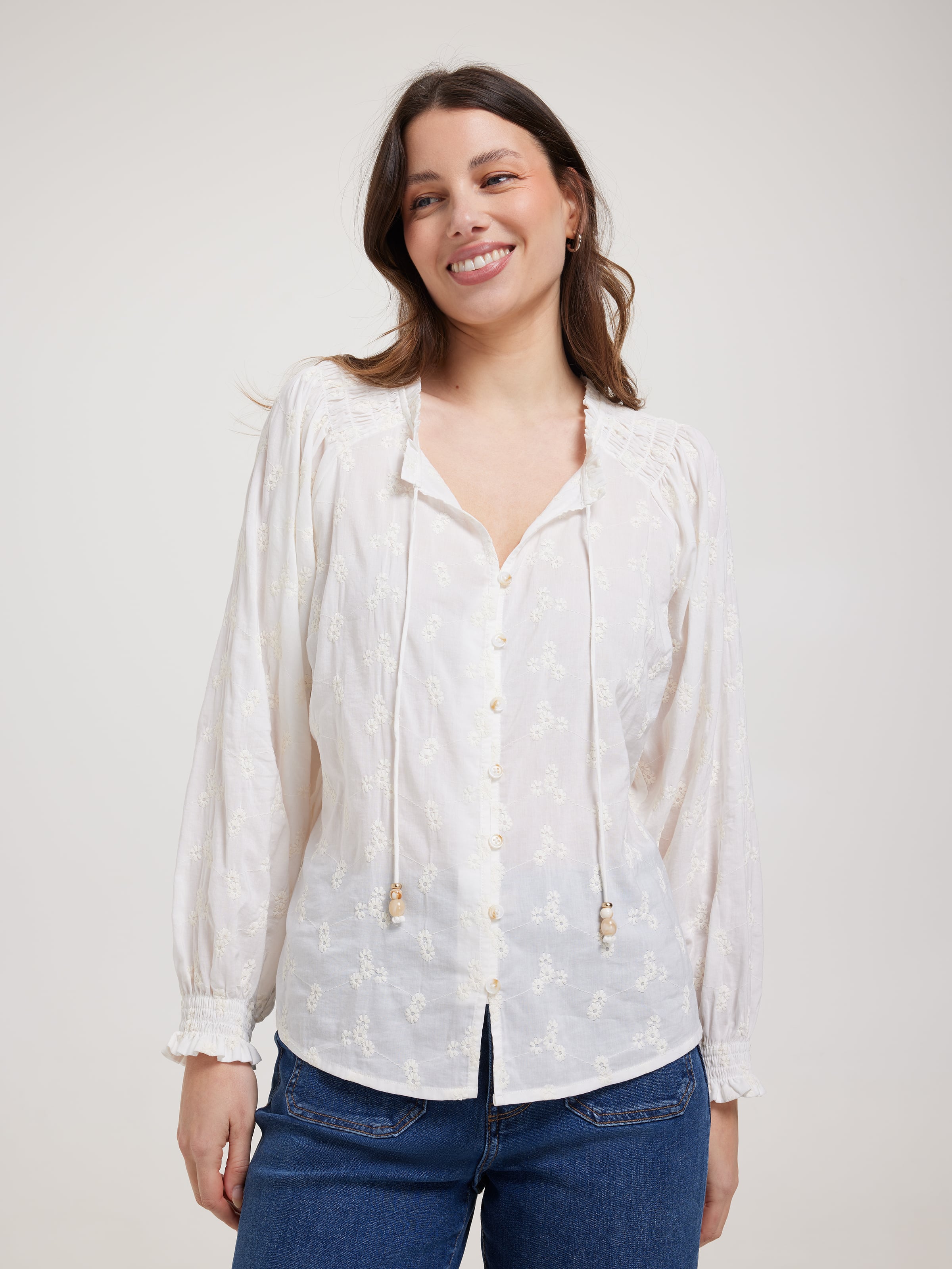 Siobhan Broderie Blouse
