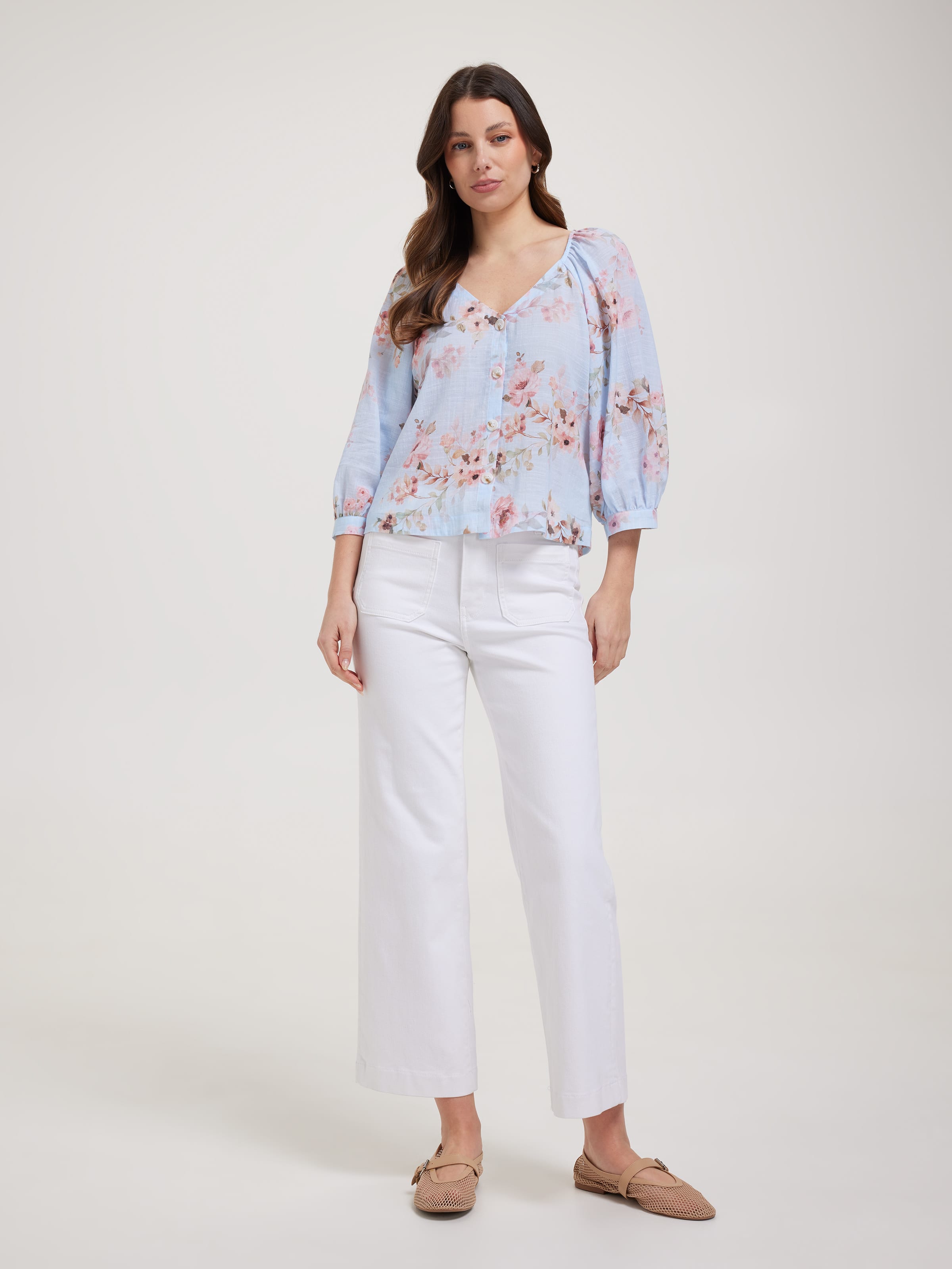 Ginny Button Front Blouse
