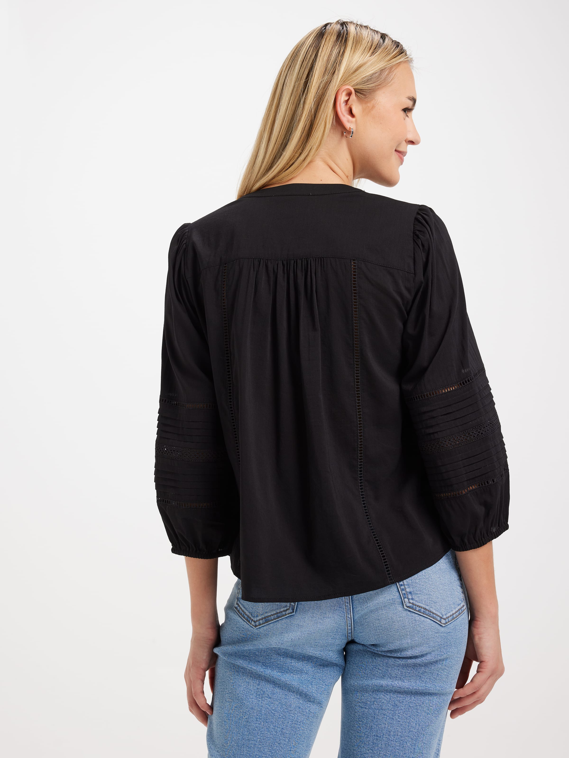 Dallas Lace Trim Top