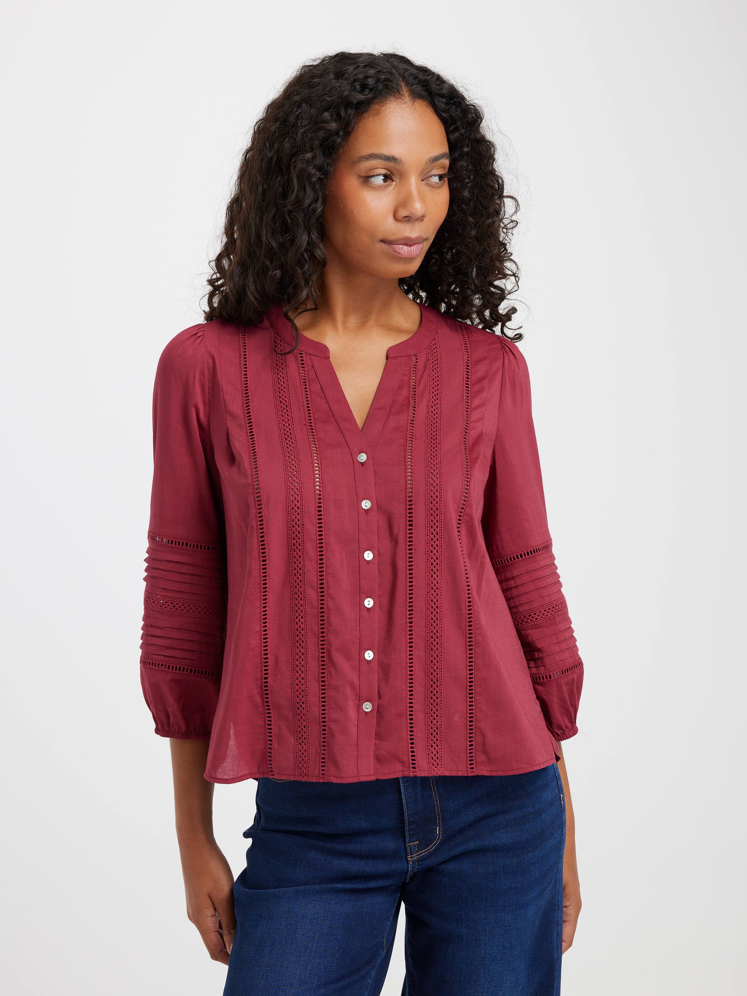 Dallas Lace Trim Top