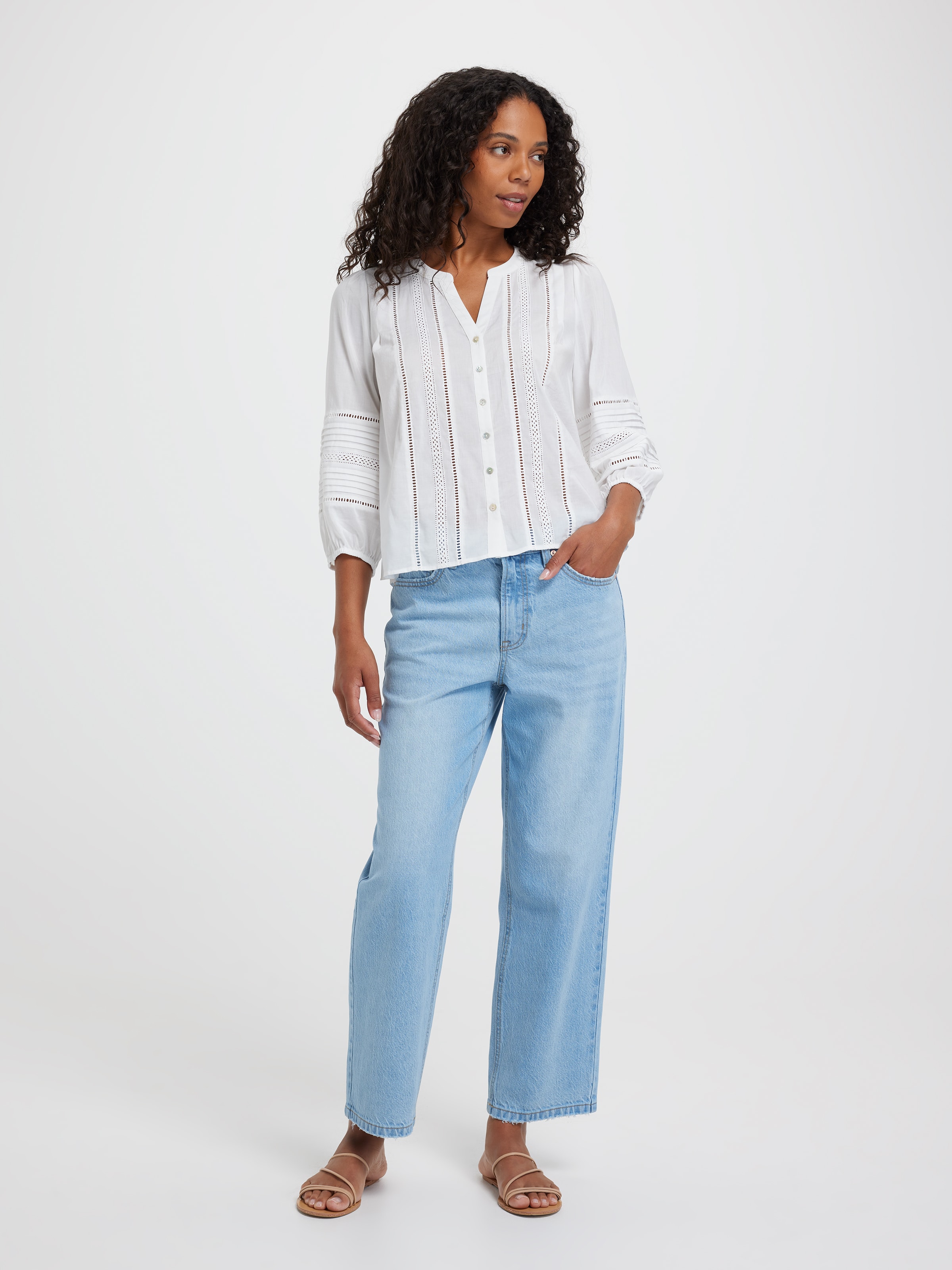 Dallas Lace Trim Top