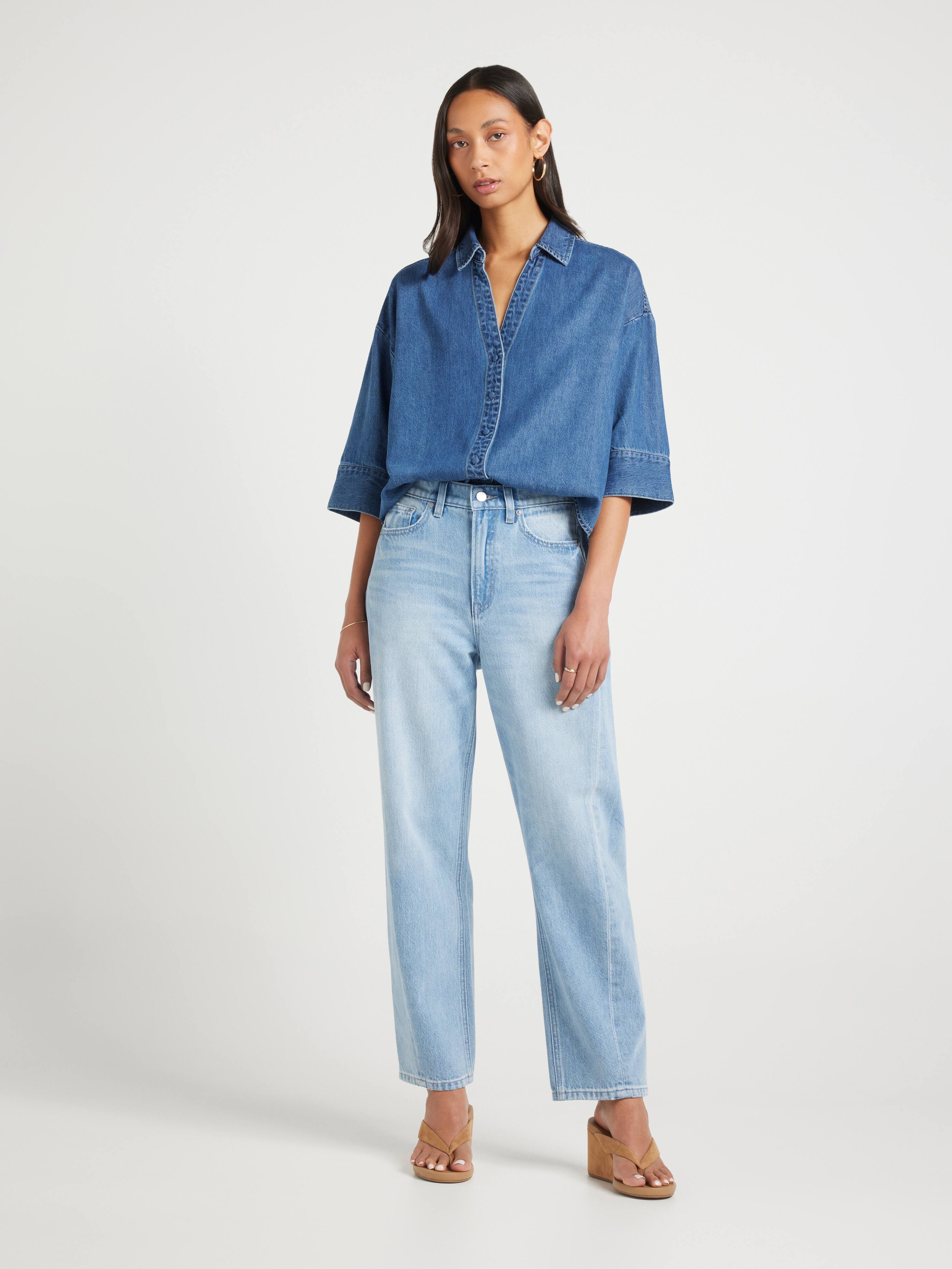 Hampton 3/4 Denim Sleeve Shirt