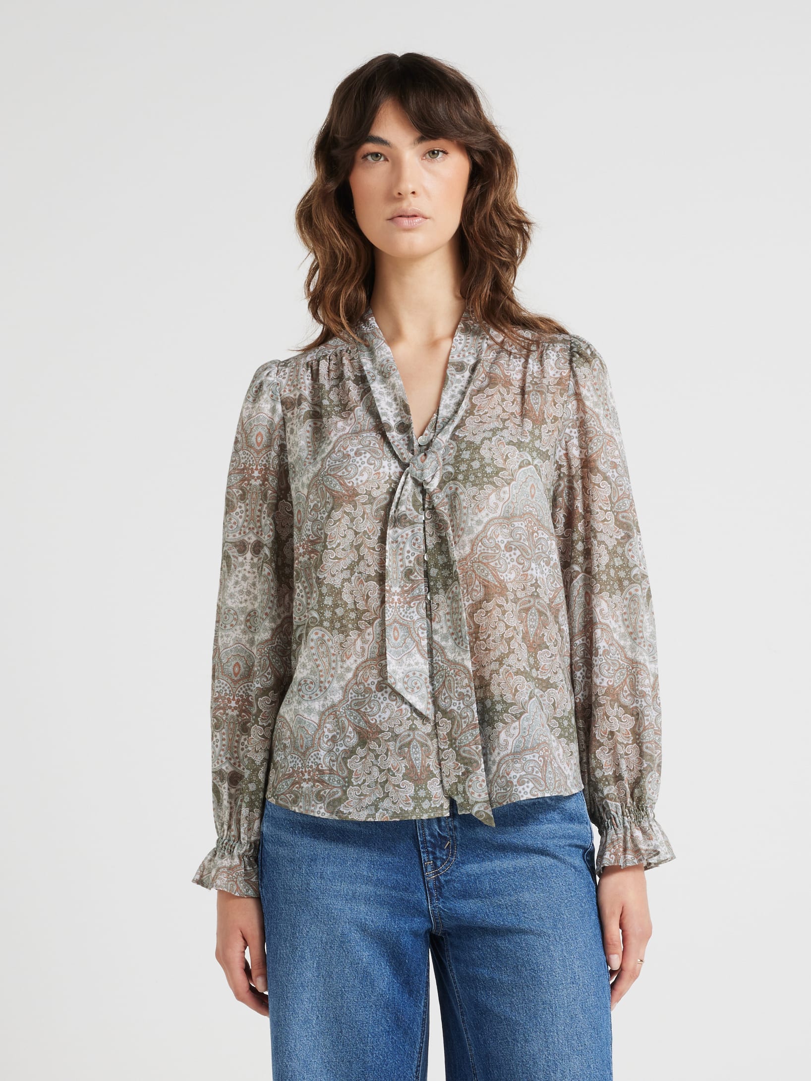 Rinna Bow Blouse