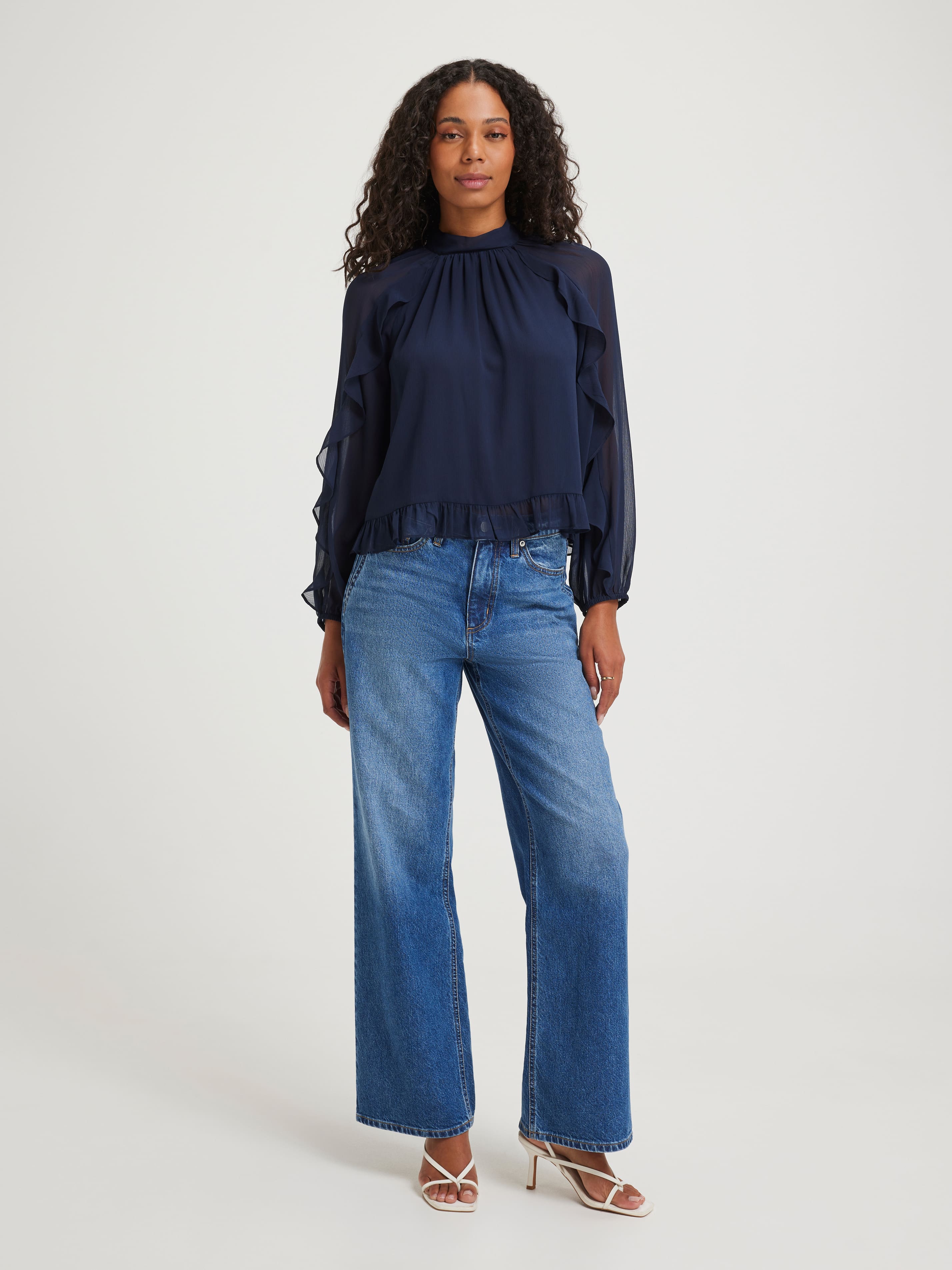 Simone Tie Back Blouse