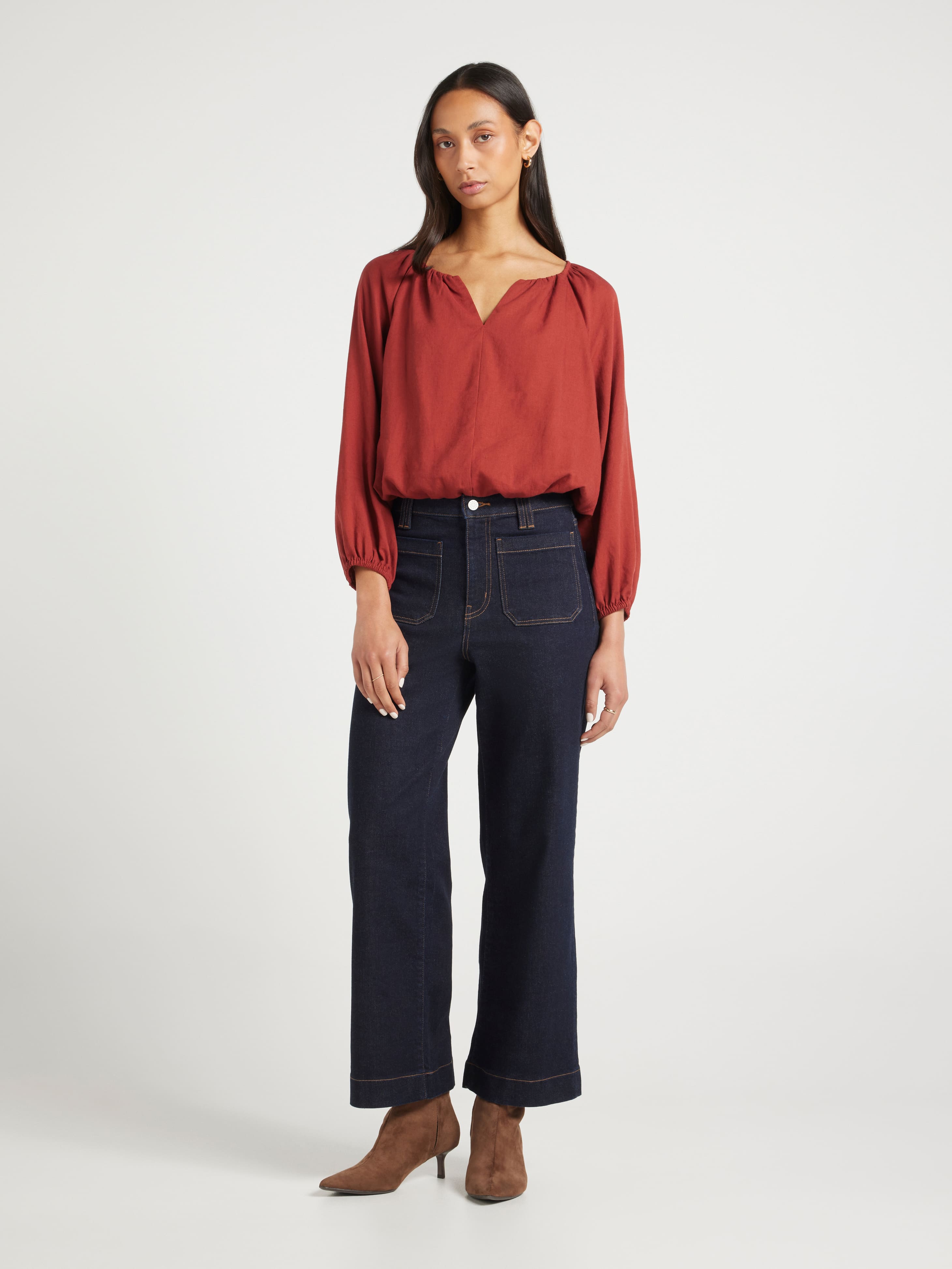 Just Jeans Binny Bubble Hem Blouse