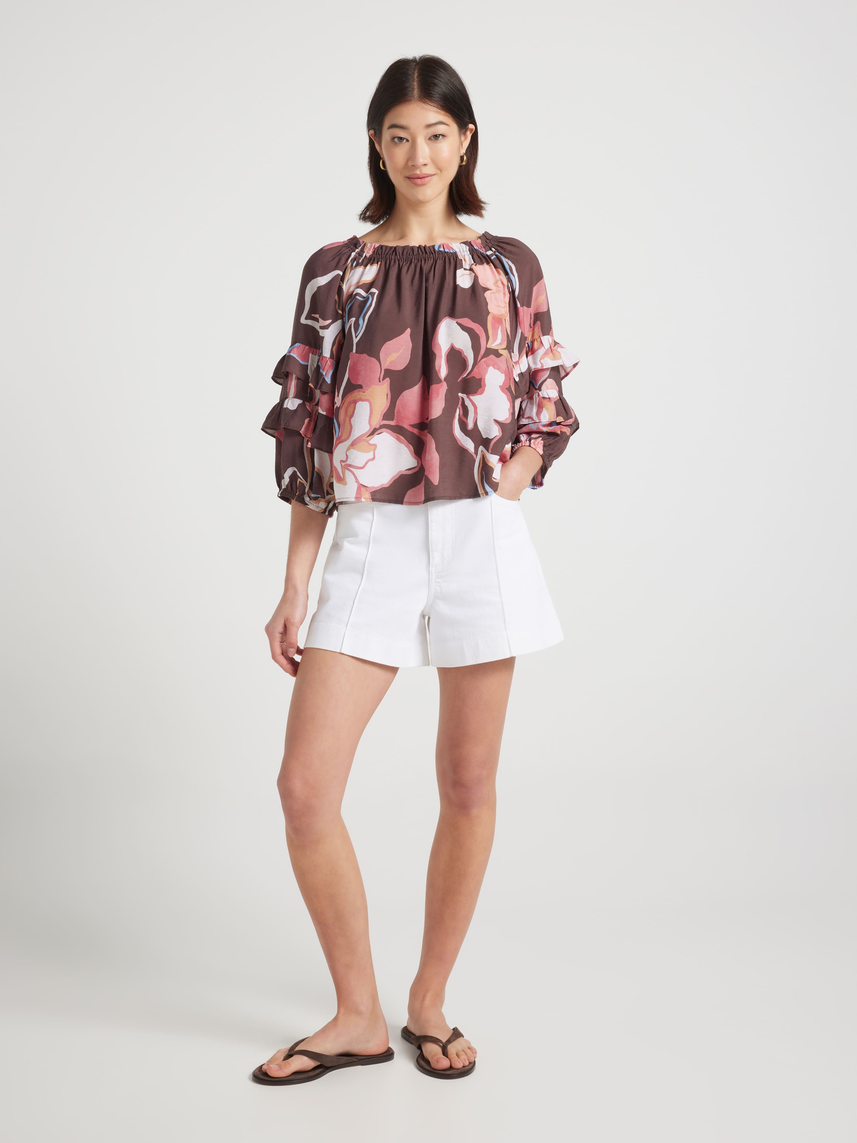 Madeleine Frill Sleeve Blouse