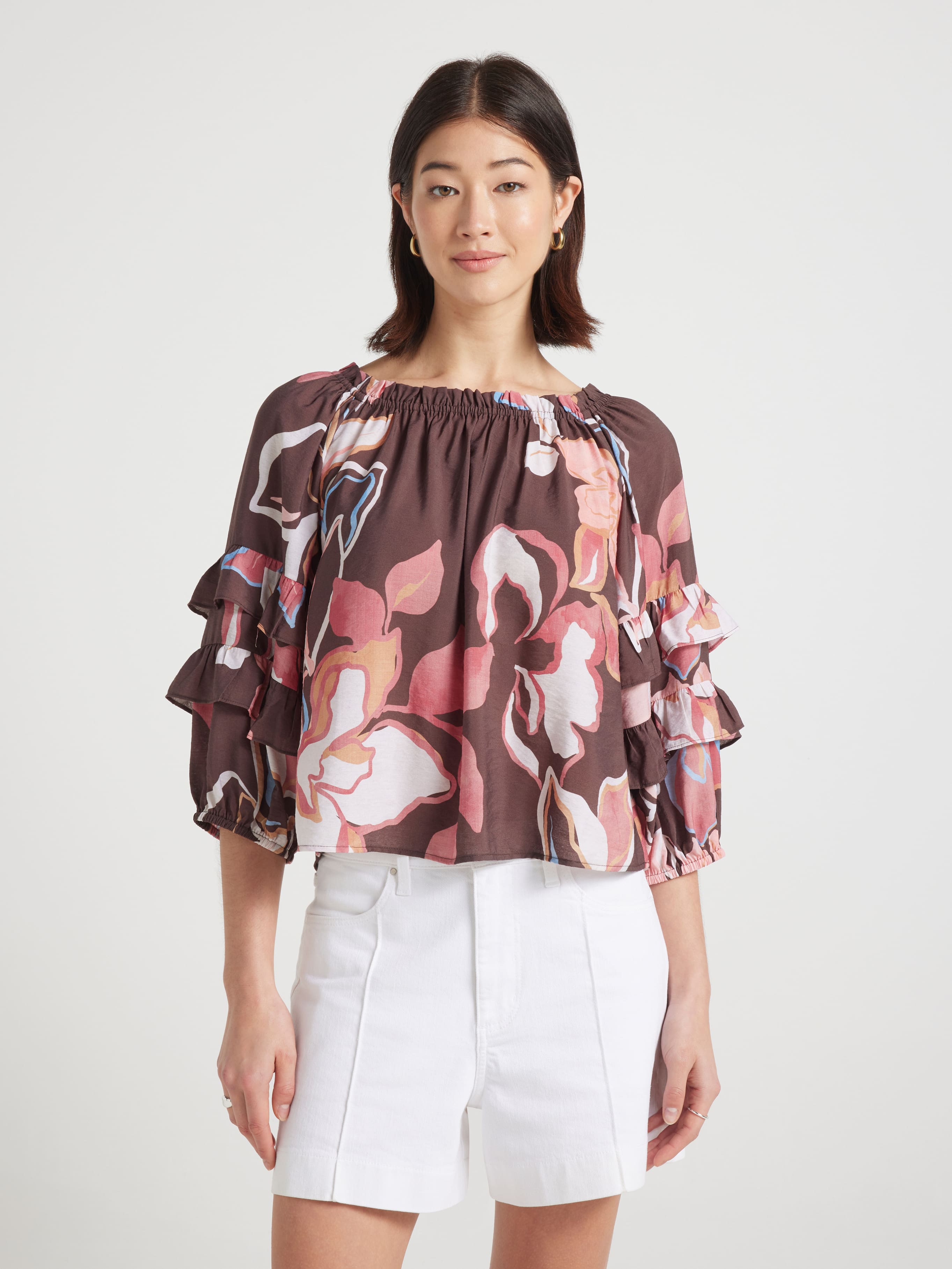Madeleine Frill Sleeve Blouse