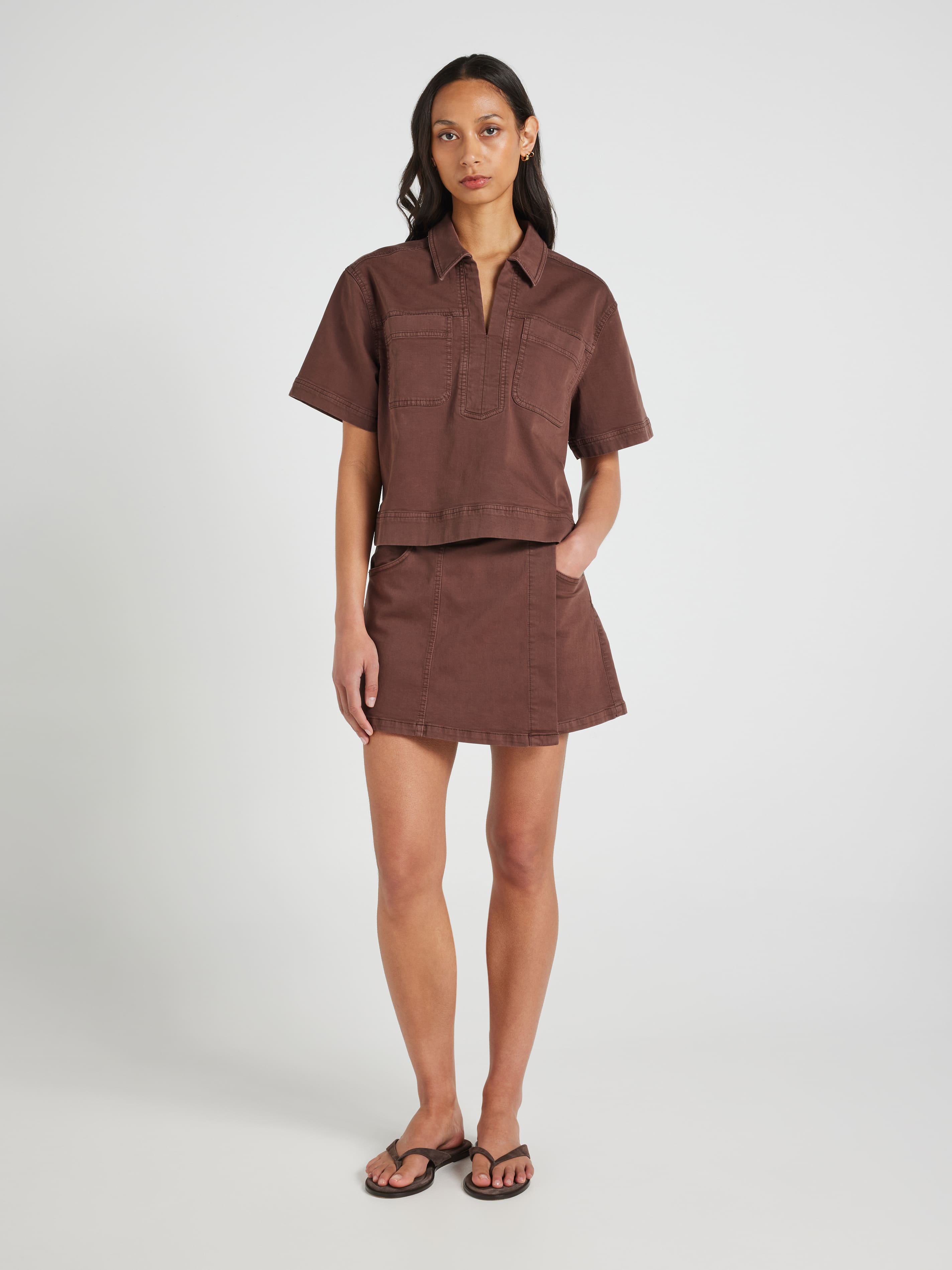 Bailey Short Sleeve Amaze Denim Top