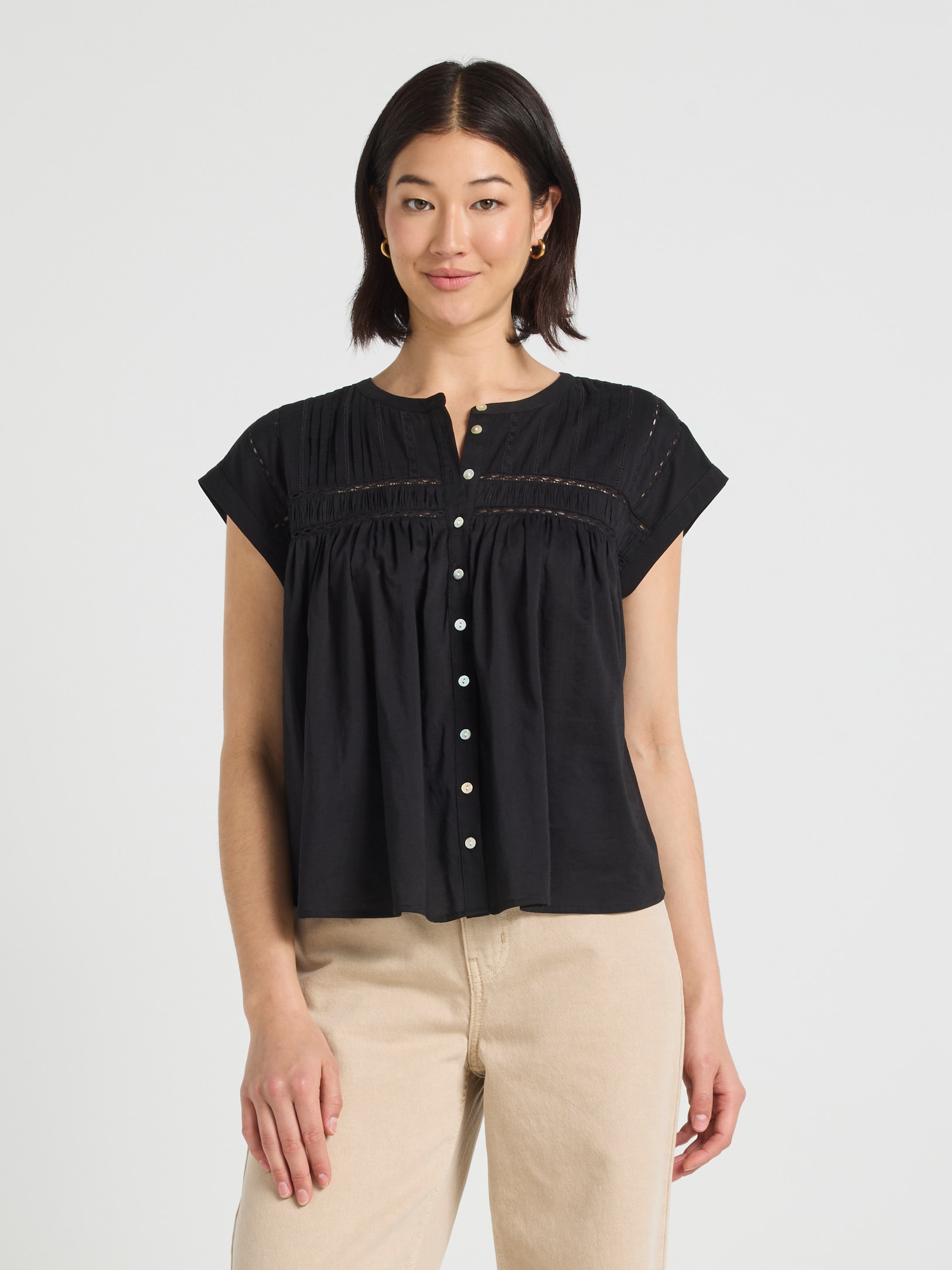 Corinne Lace Insert Top
