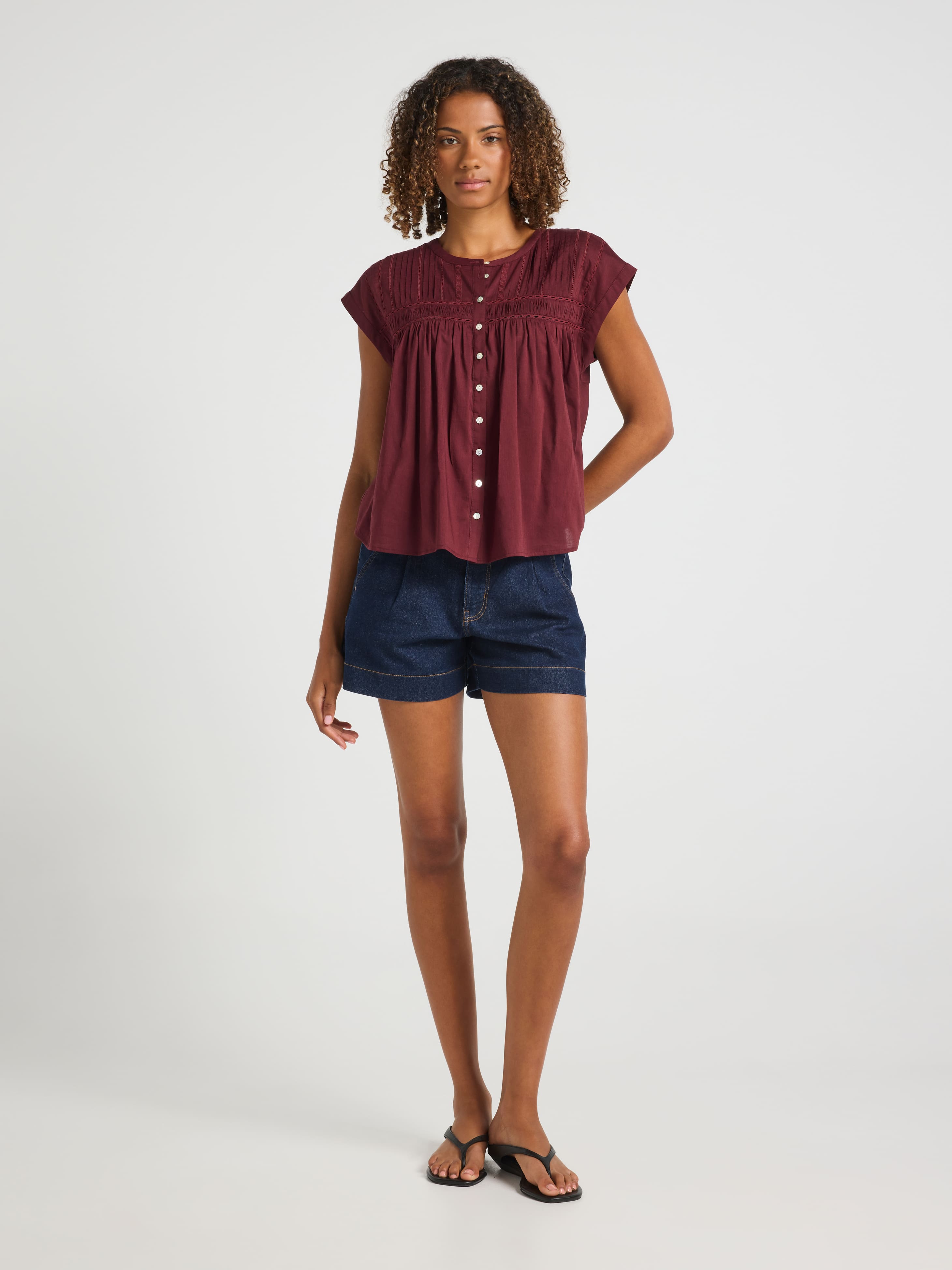 Corinne Lace Insert Top