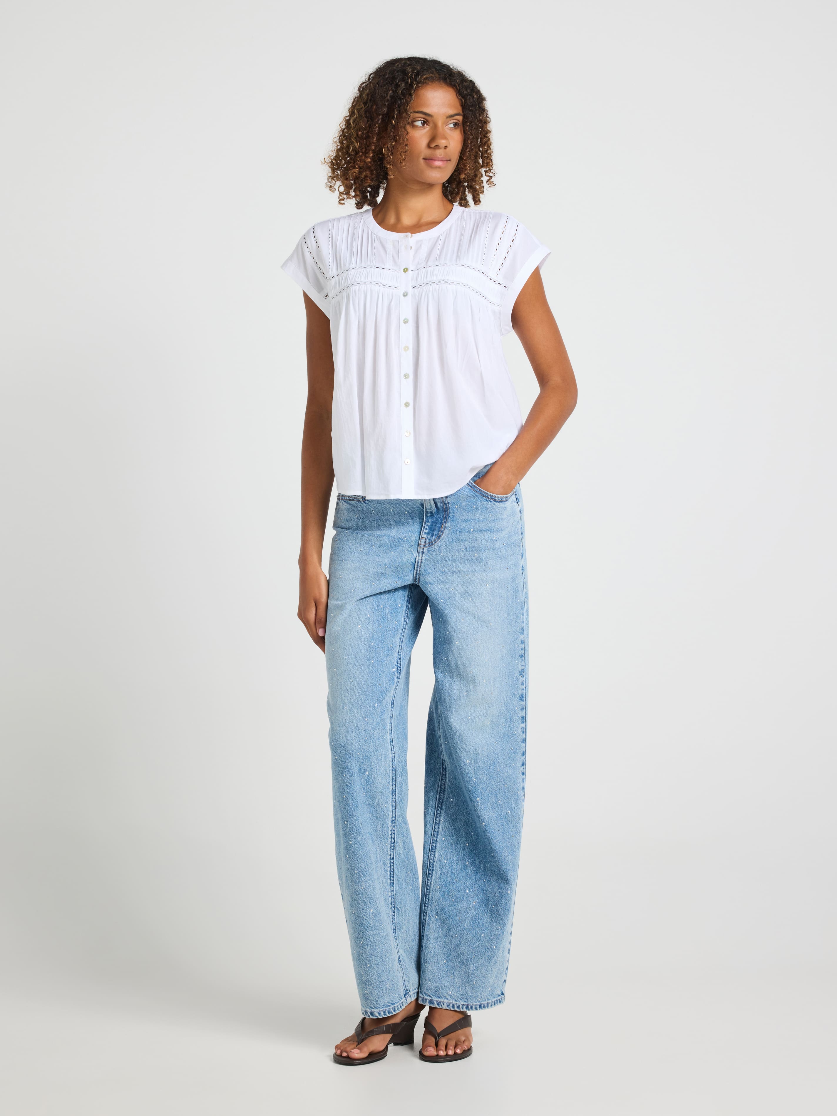 Corinne Lace Insert Top