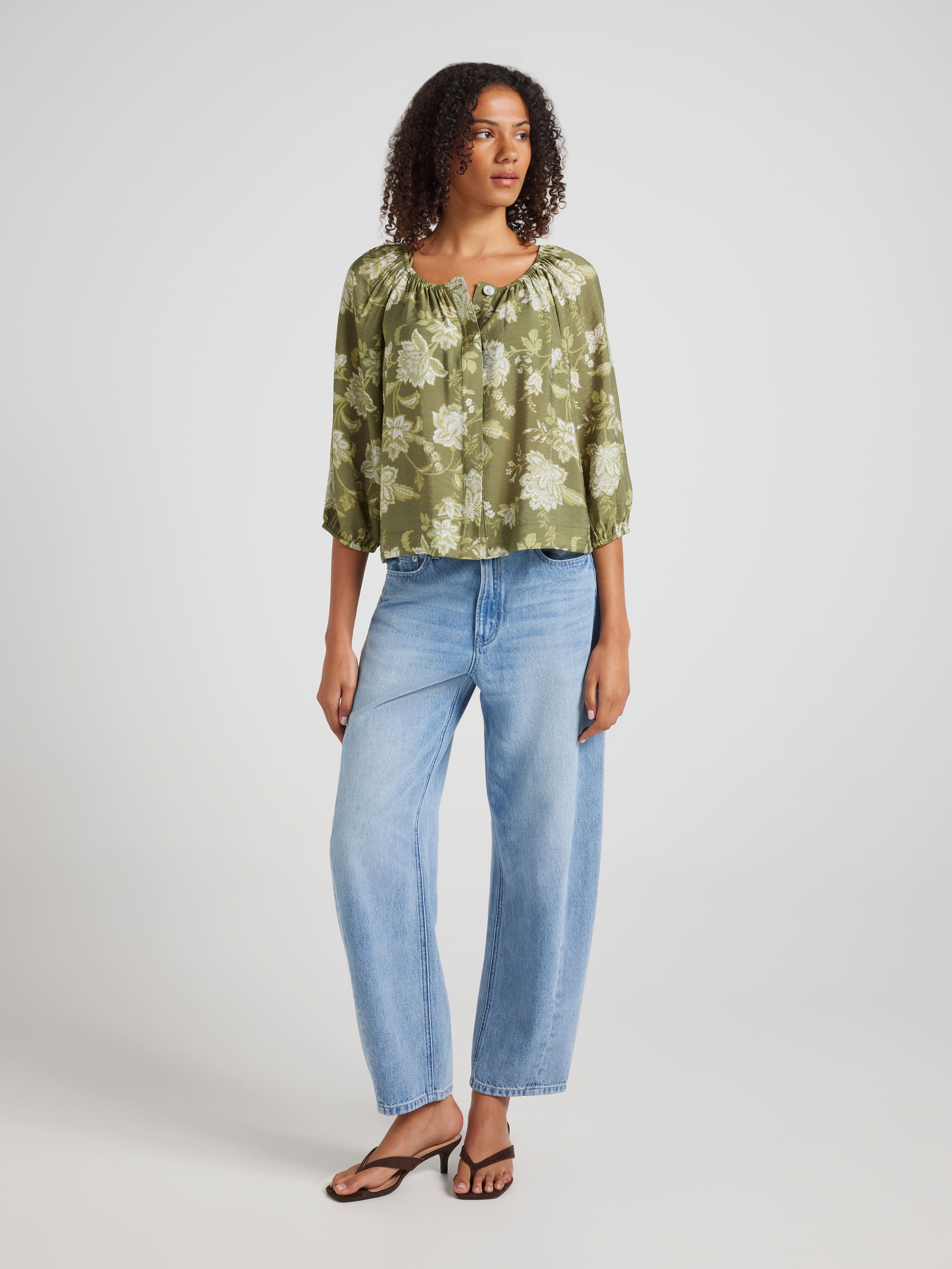 Quincy 3/4 Sleeve Blouse