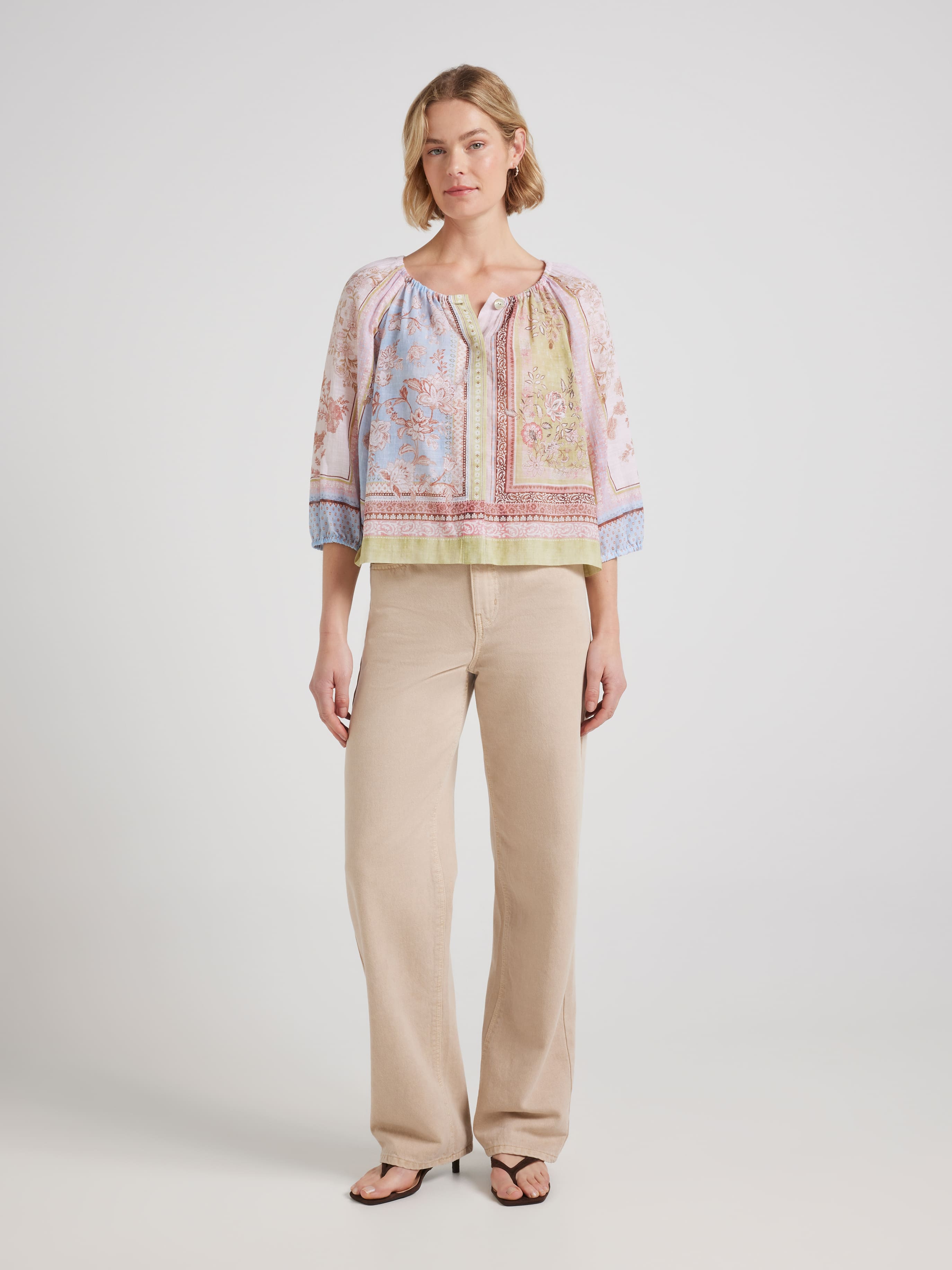Quincy 3/4 Sleeve Blouse