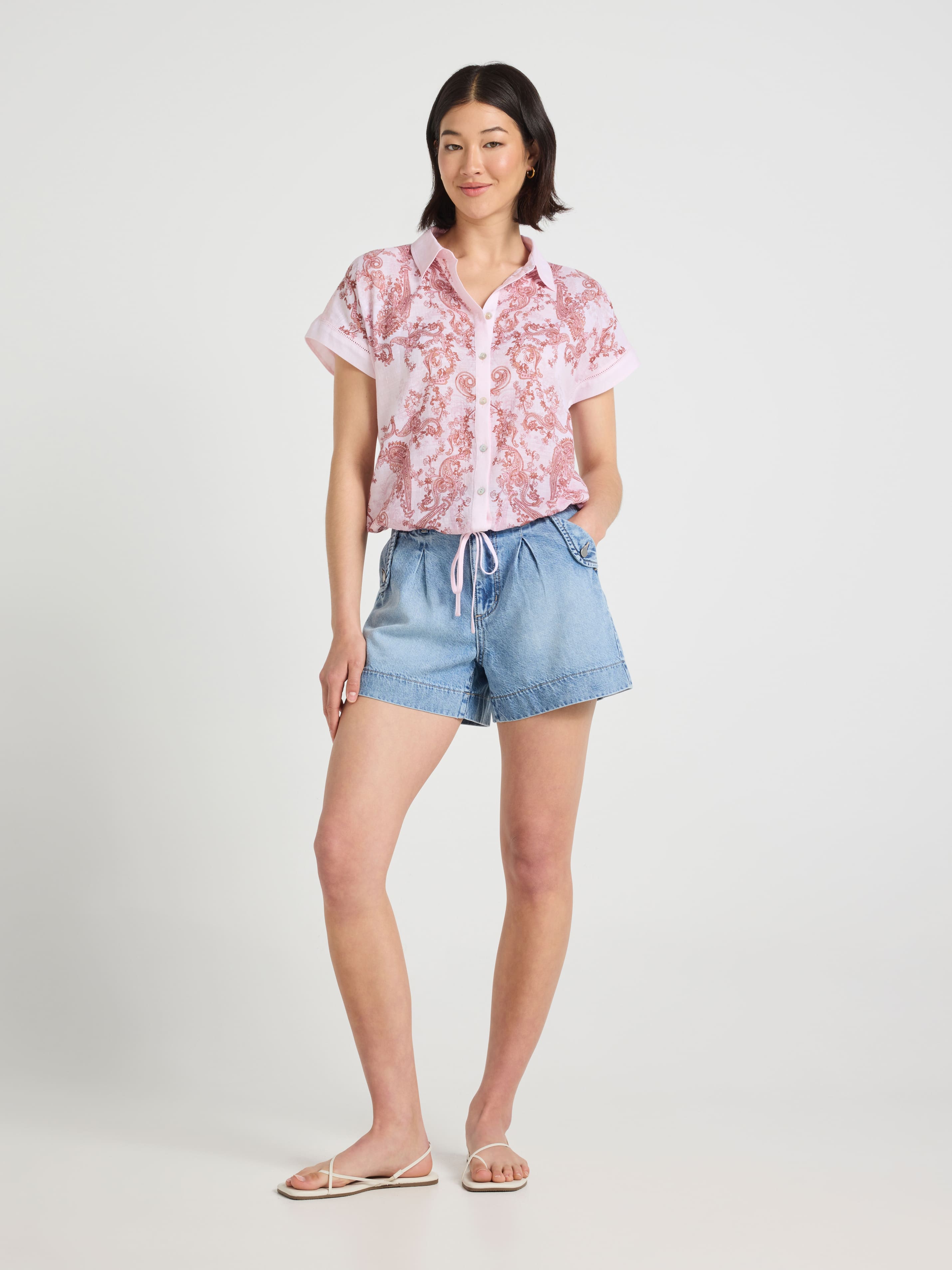 Octavia Short Sleeve Bubble Hem Top