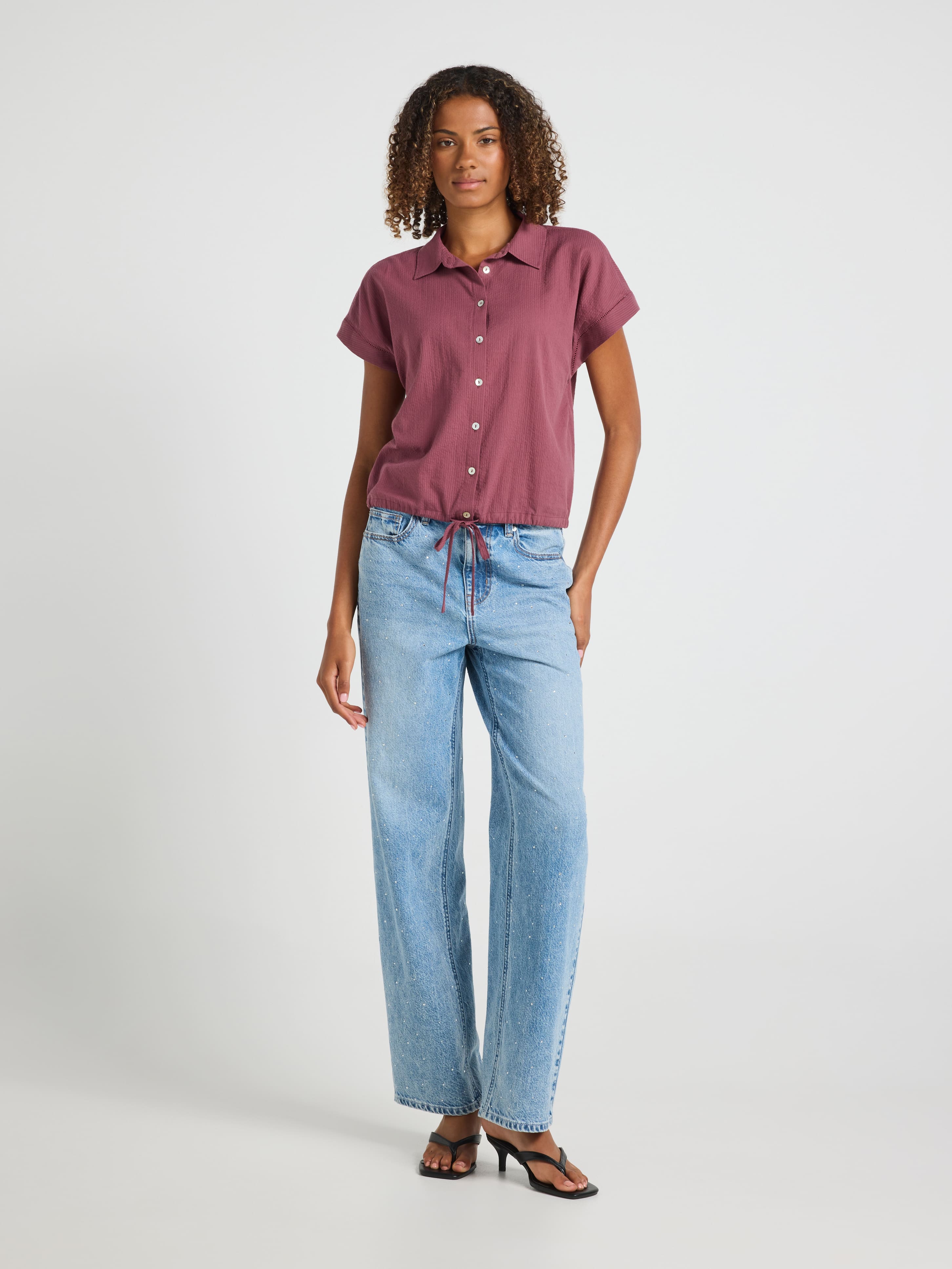 Octavia Bubble Hem Top