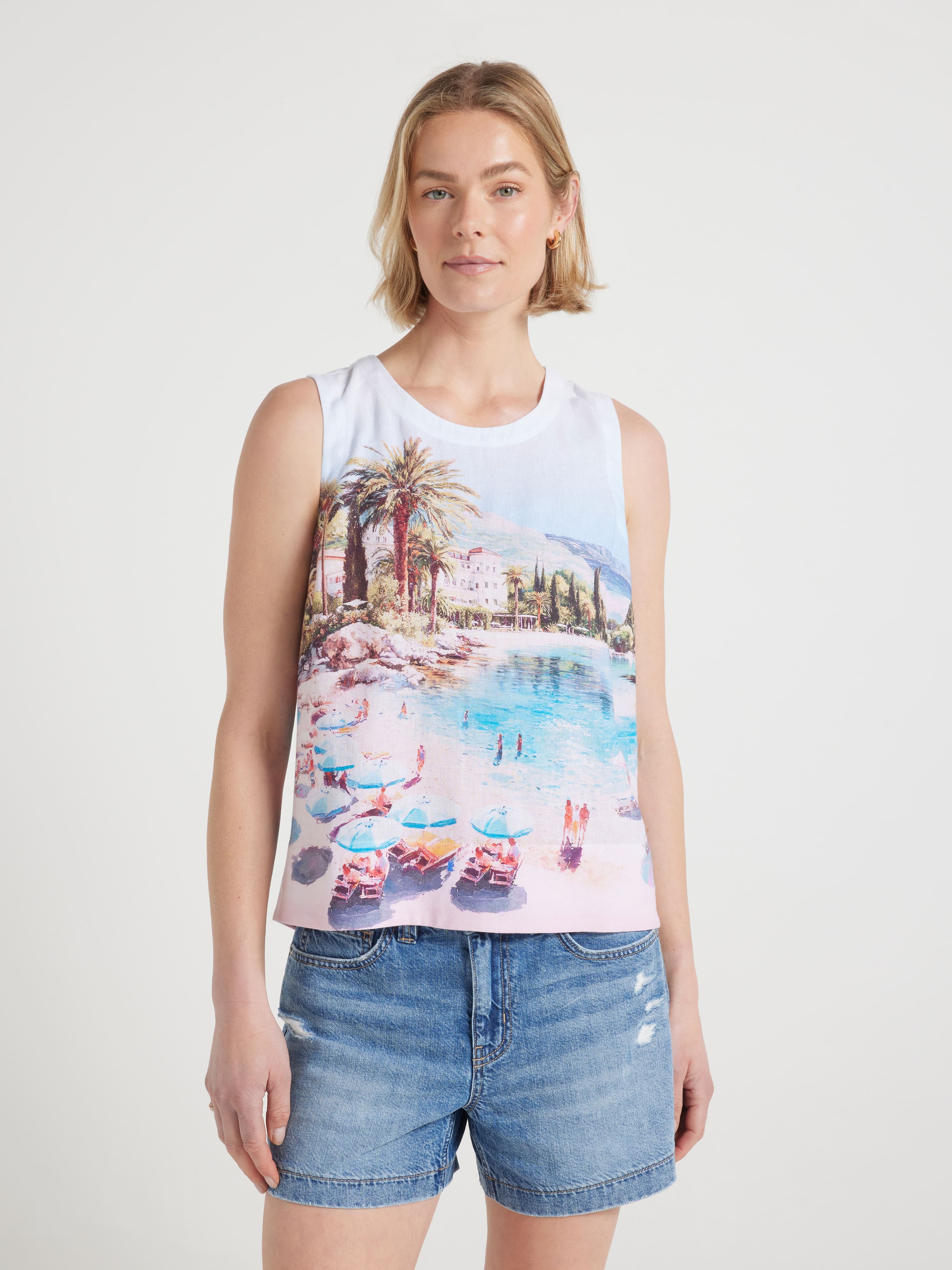 Rhi Pleat Back Tank
