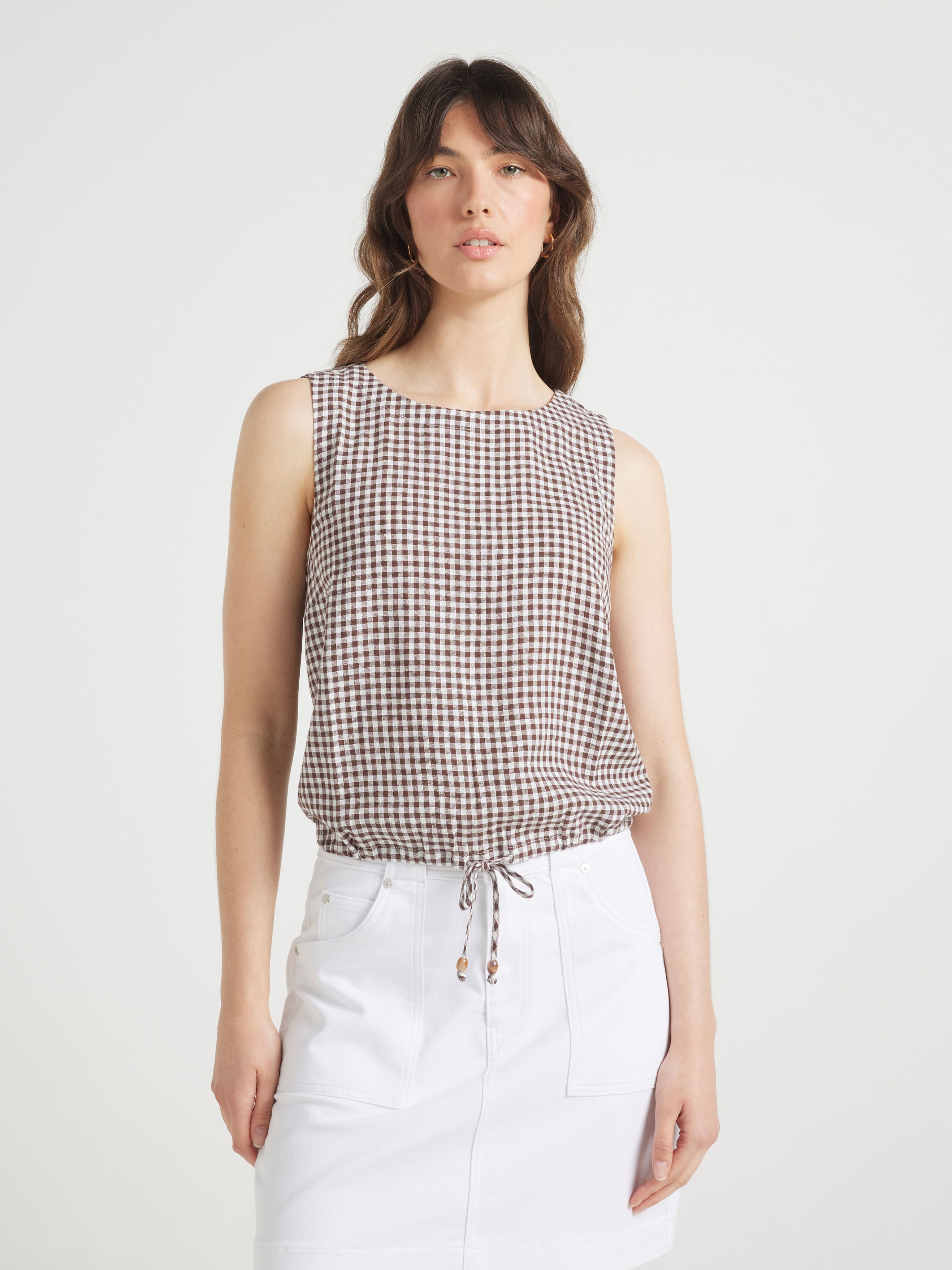 Becca Shirred Tank