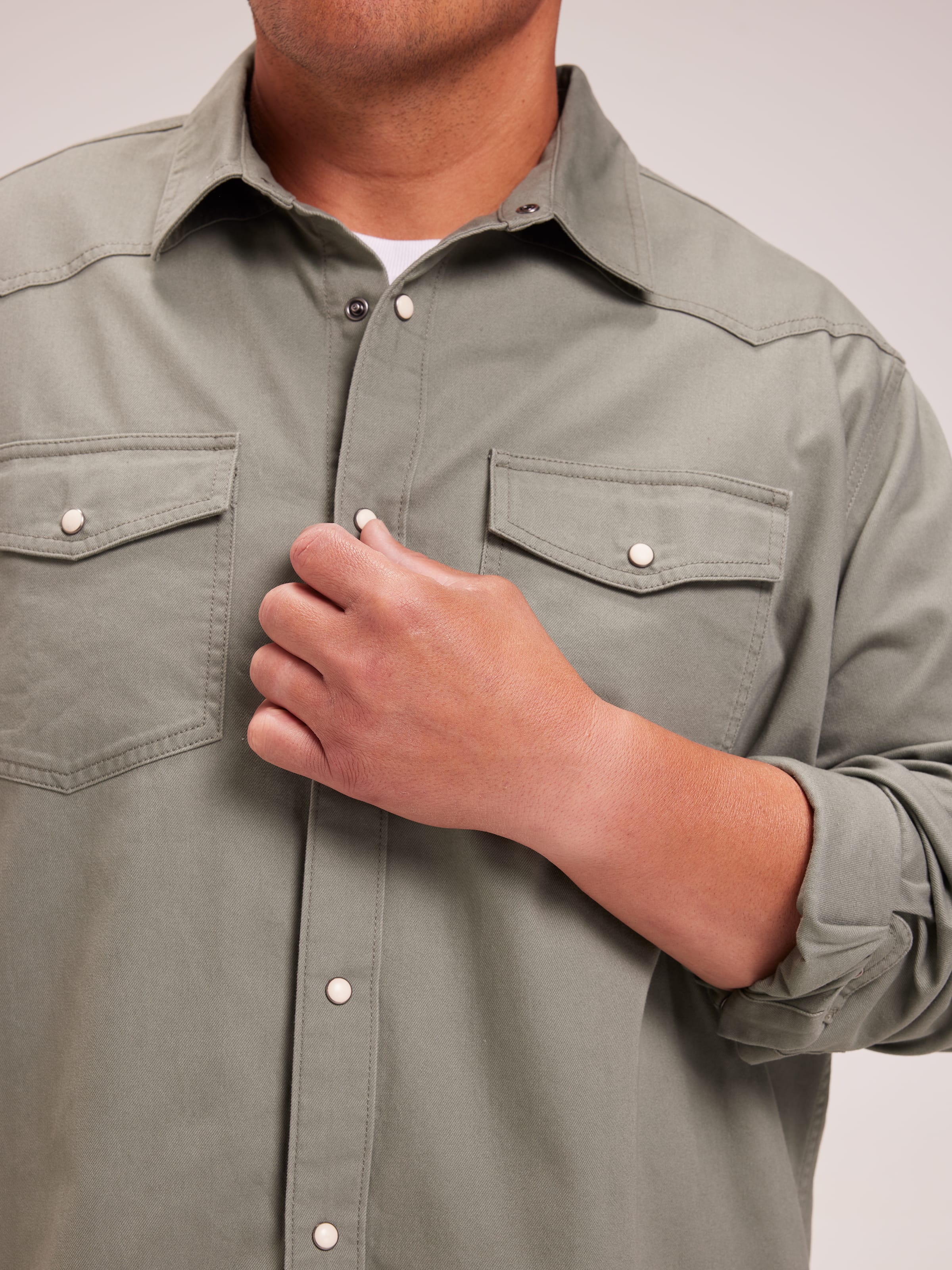 Extended Long Sleeve Western Shirt