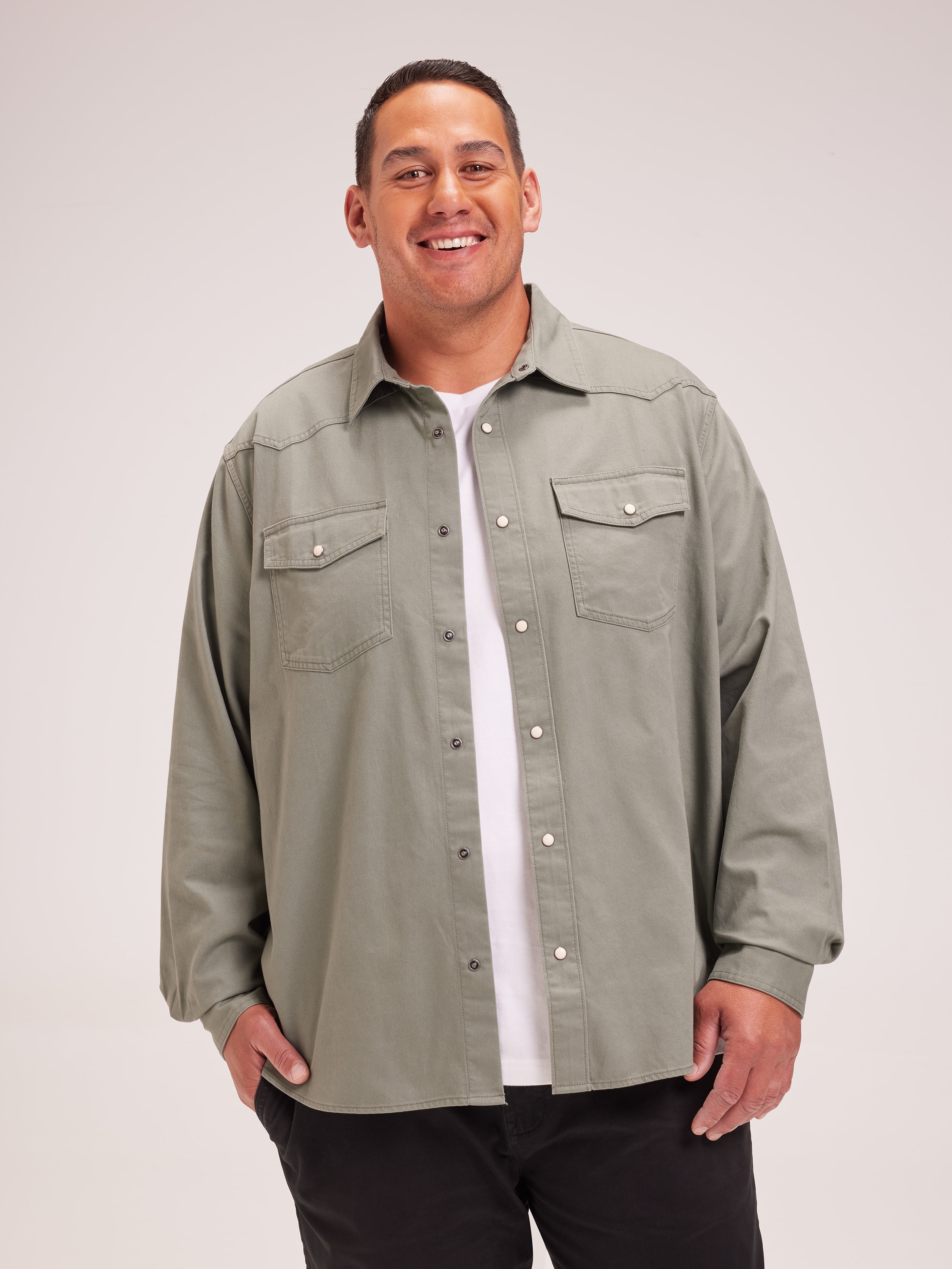 Extended Long Sleeve Western Shirt