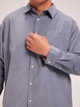 Extended Long Sleeve Overshirt Cord