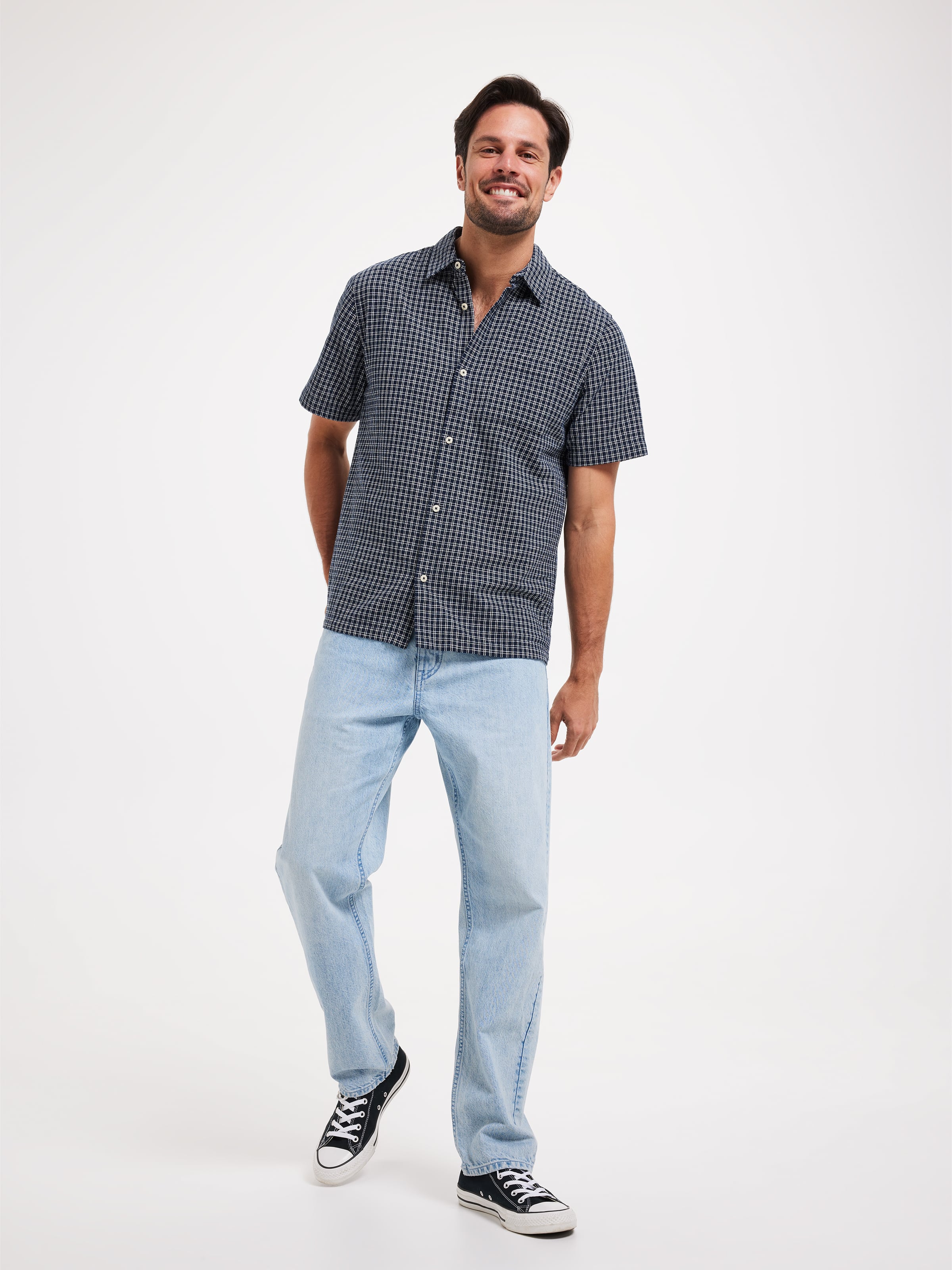 Textured Check Shirt