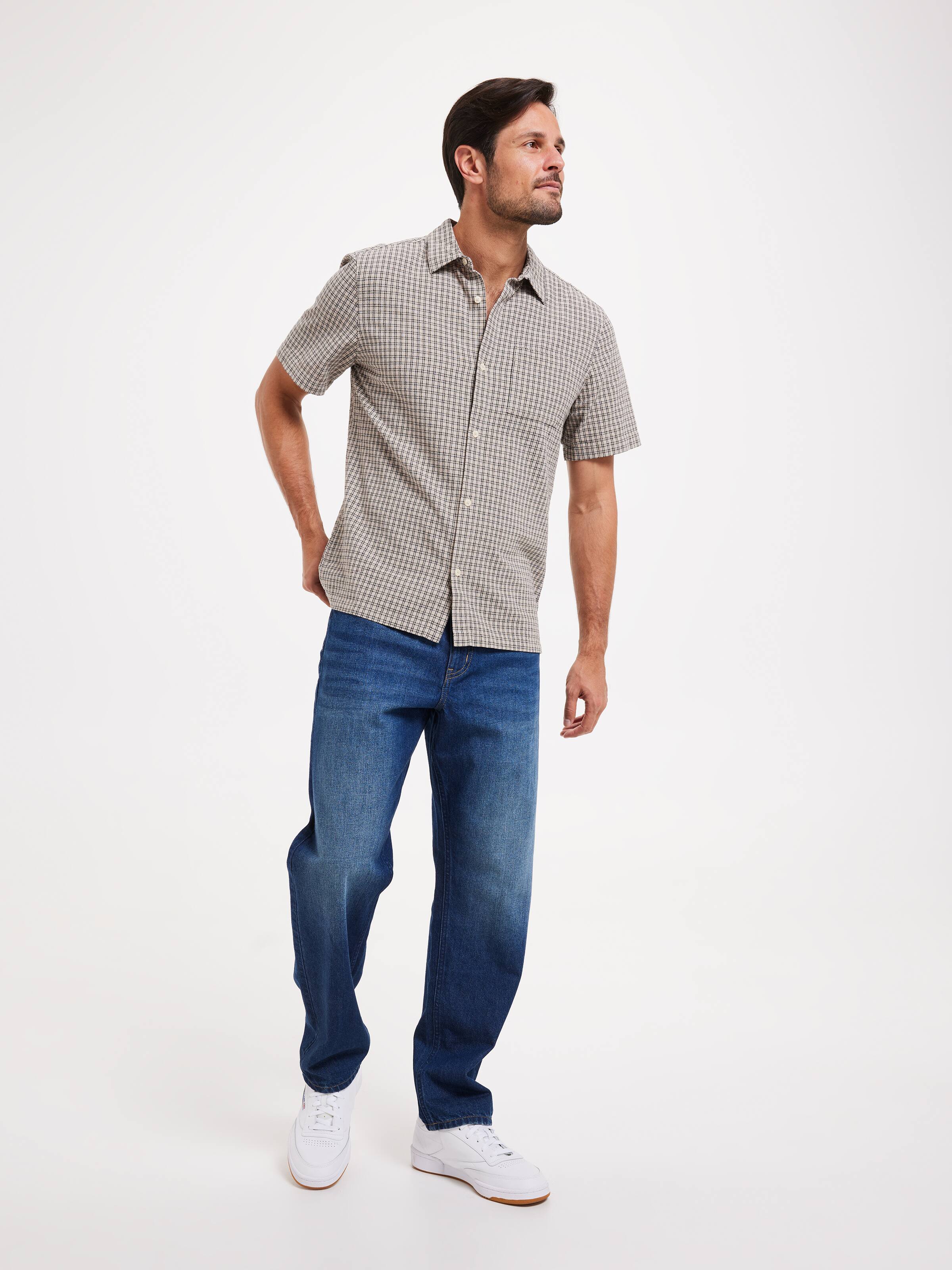 Textured Check Shirt