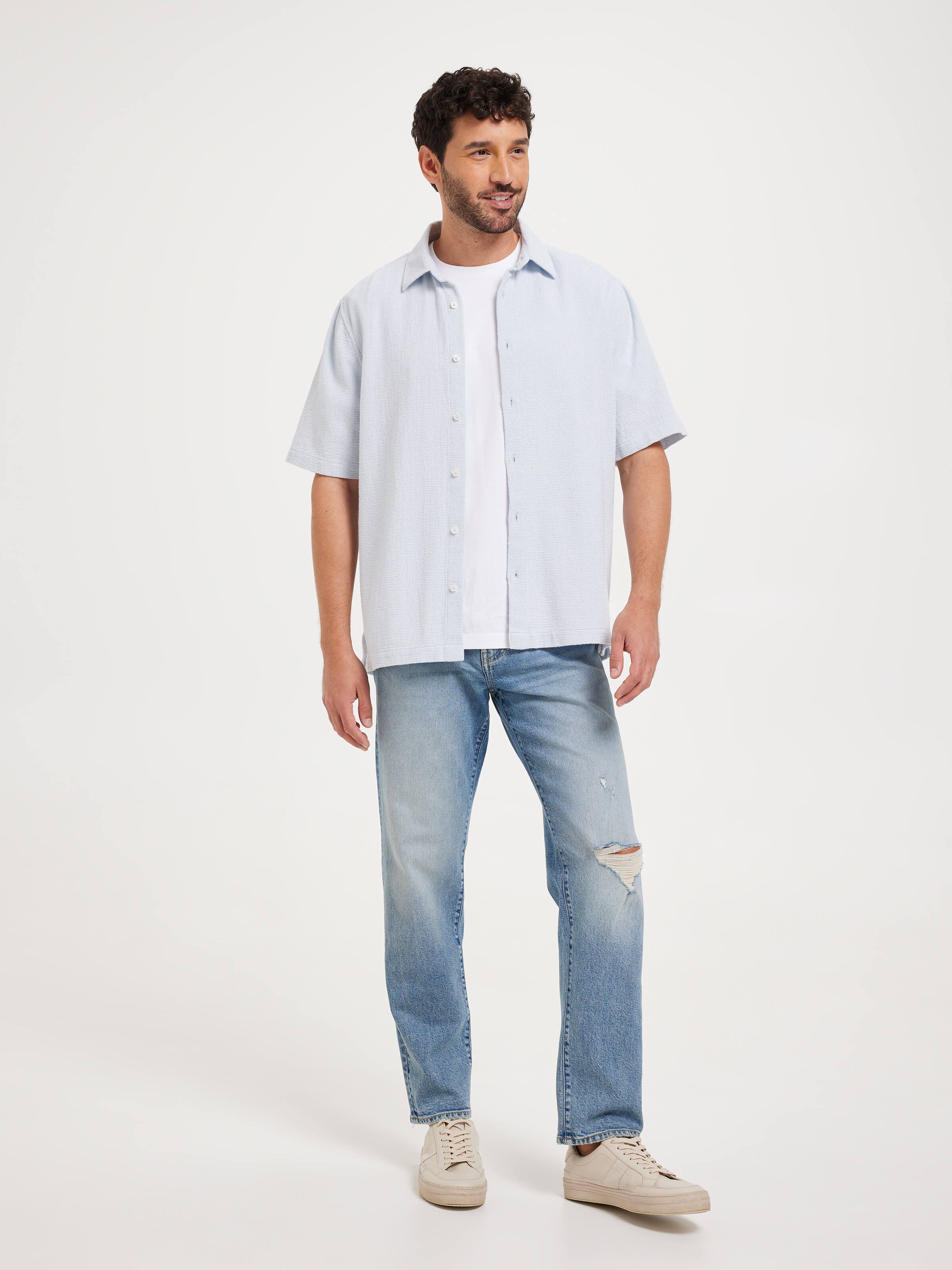 Short Sleeve Relaxed Texture Shirt