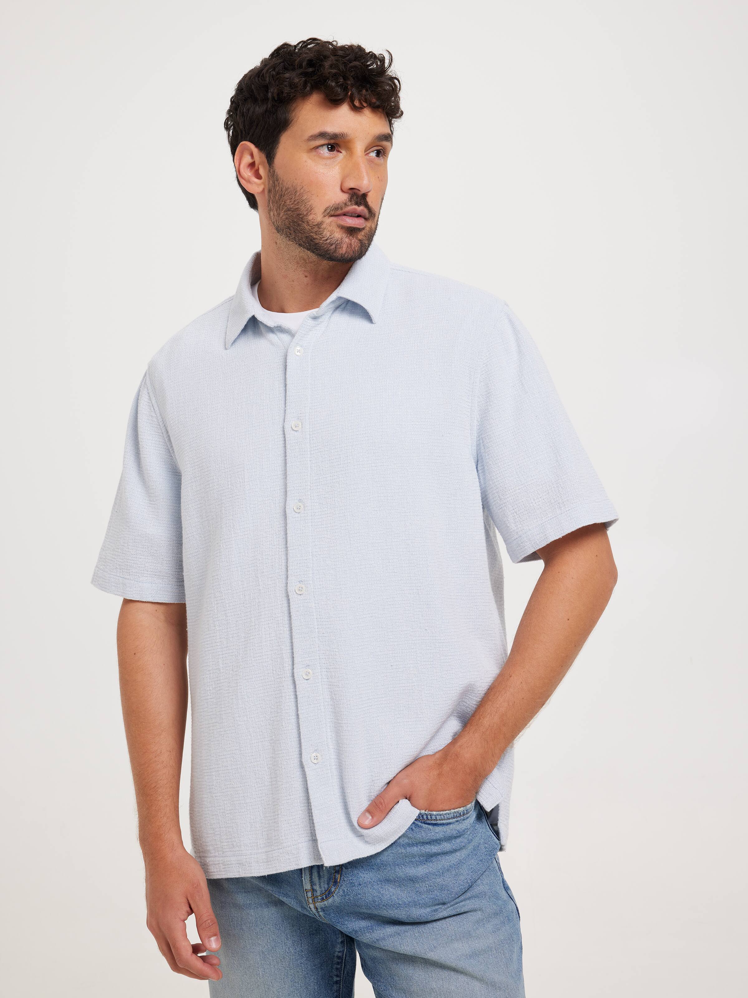 Short Sleeve Relaxed Texture Shirt