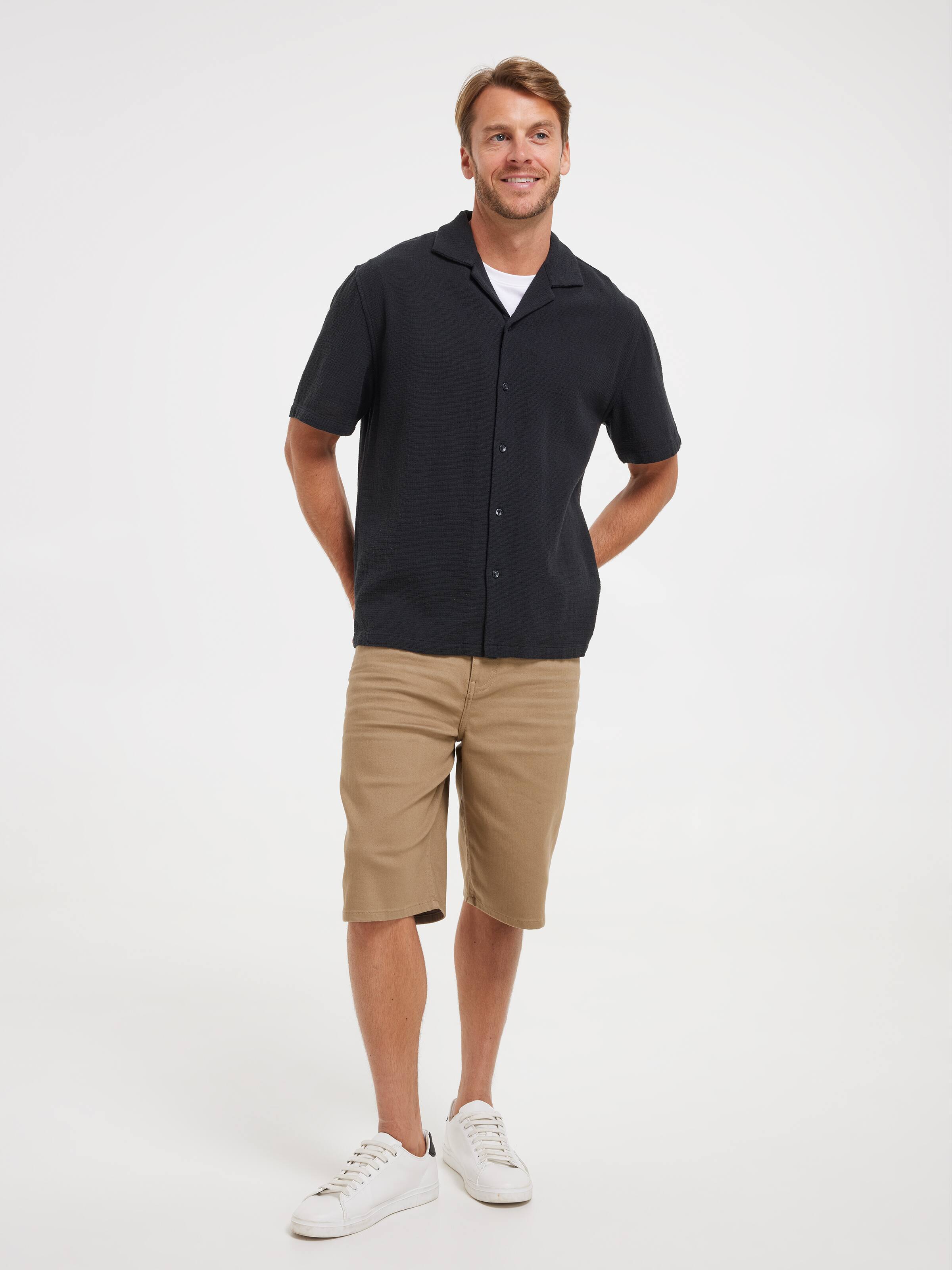 Short Sleeve Relaxed Texture Shirt