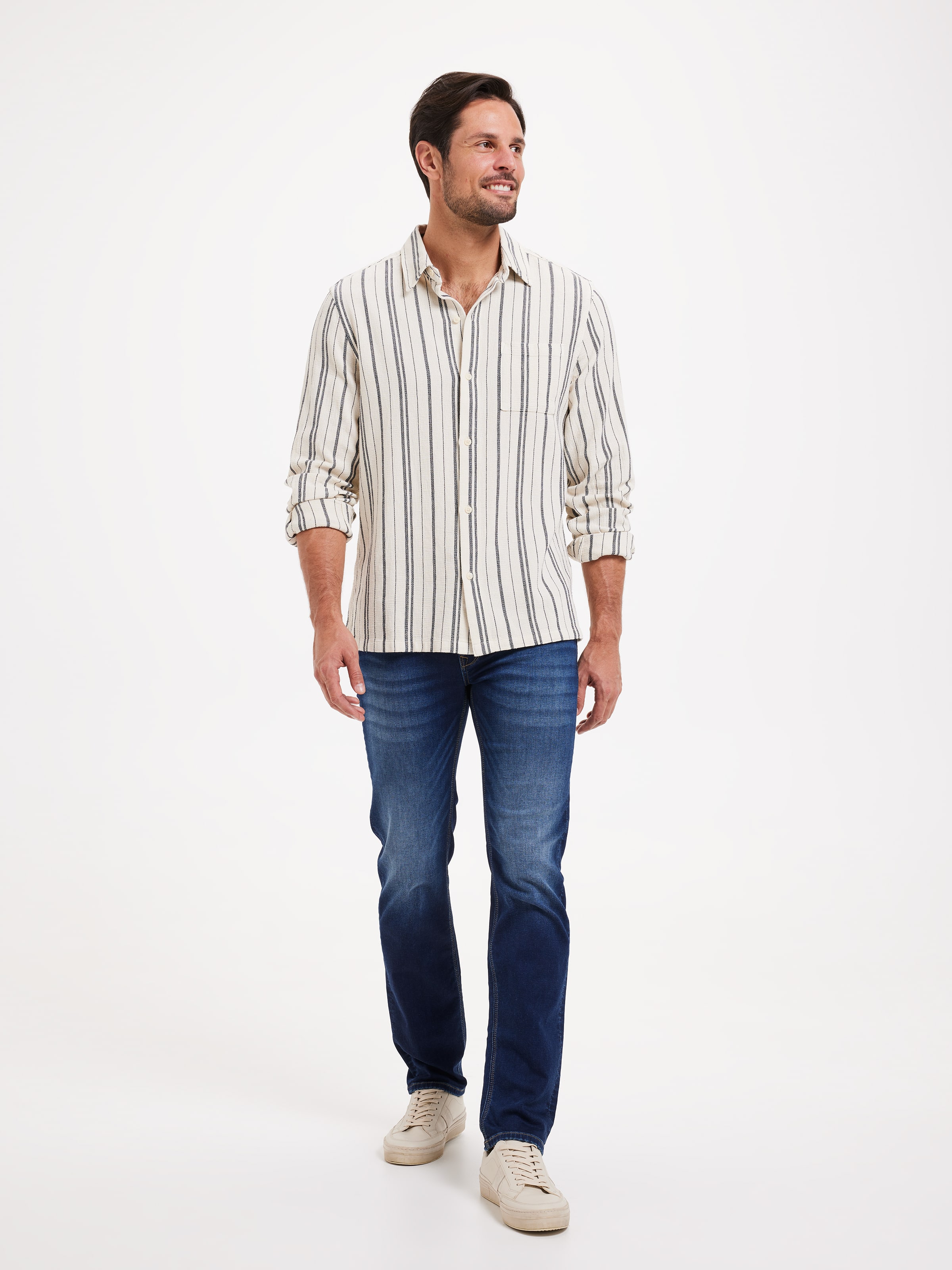 Textured Stripe Shirt