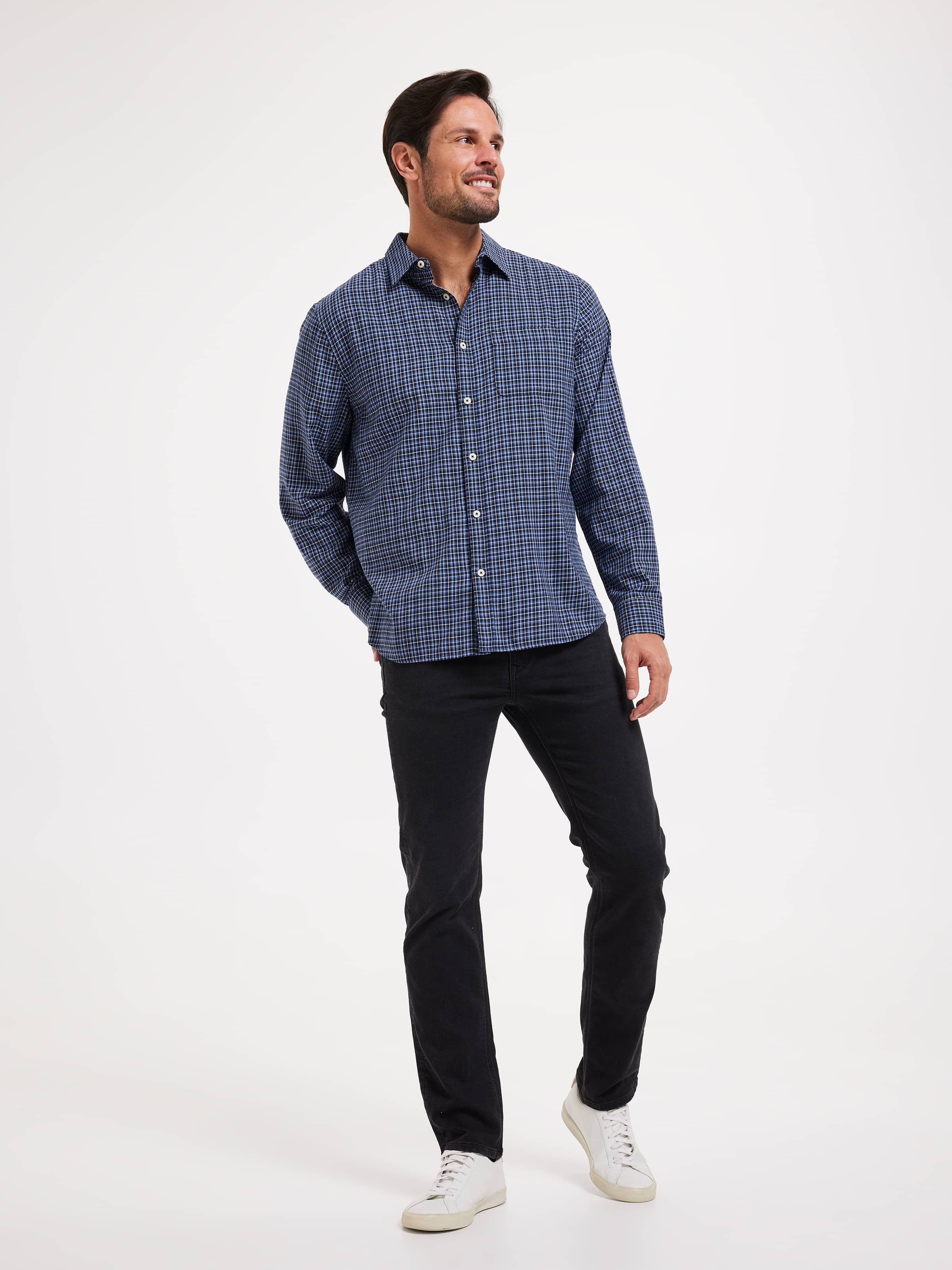 Long Sleeve Skate Check Shirt