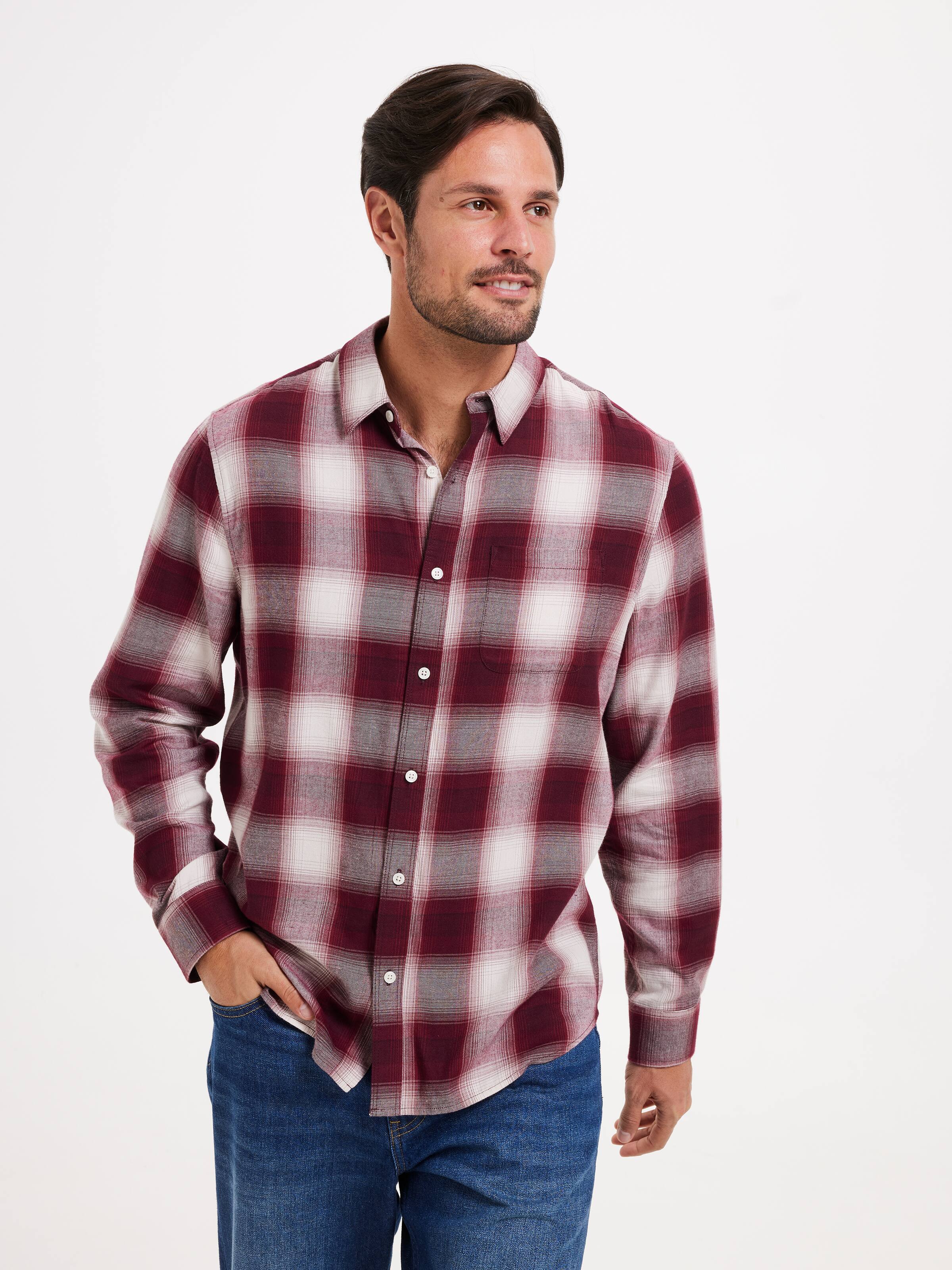 Long Sleeve Flannel Check Shirt