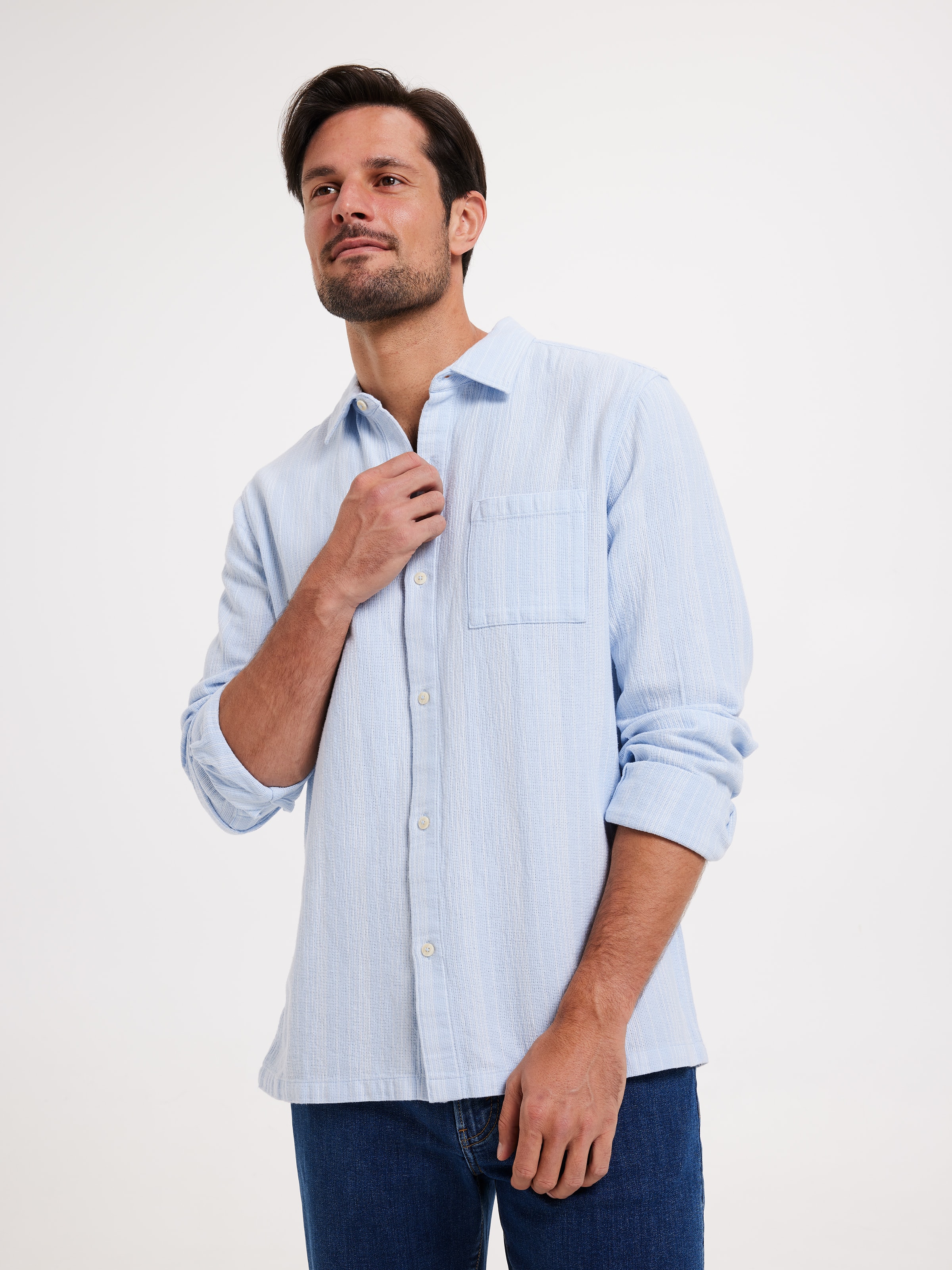 Textured Stripe Shirt