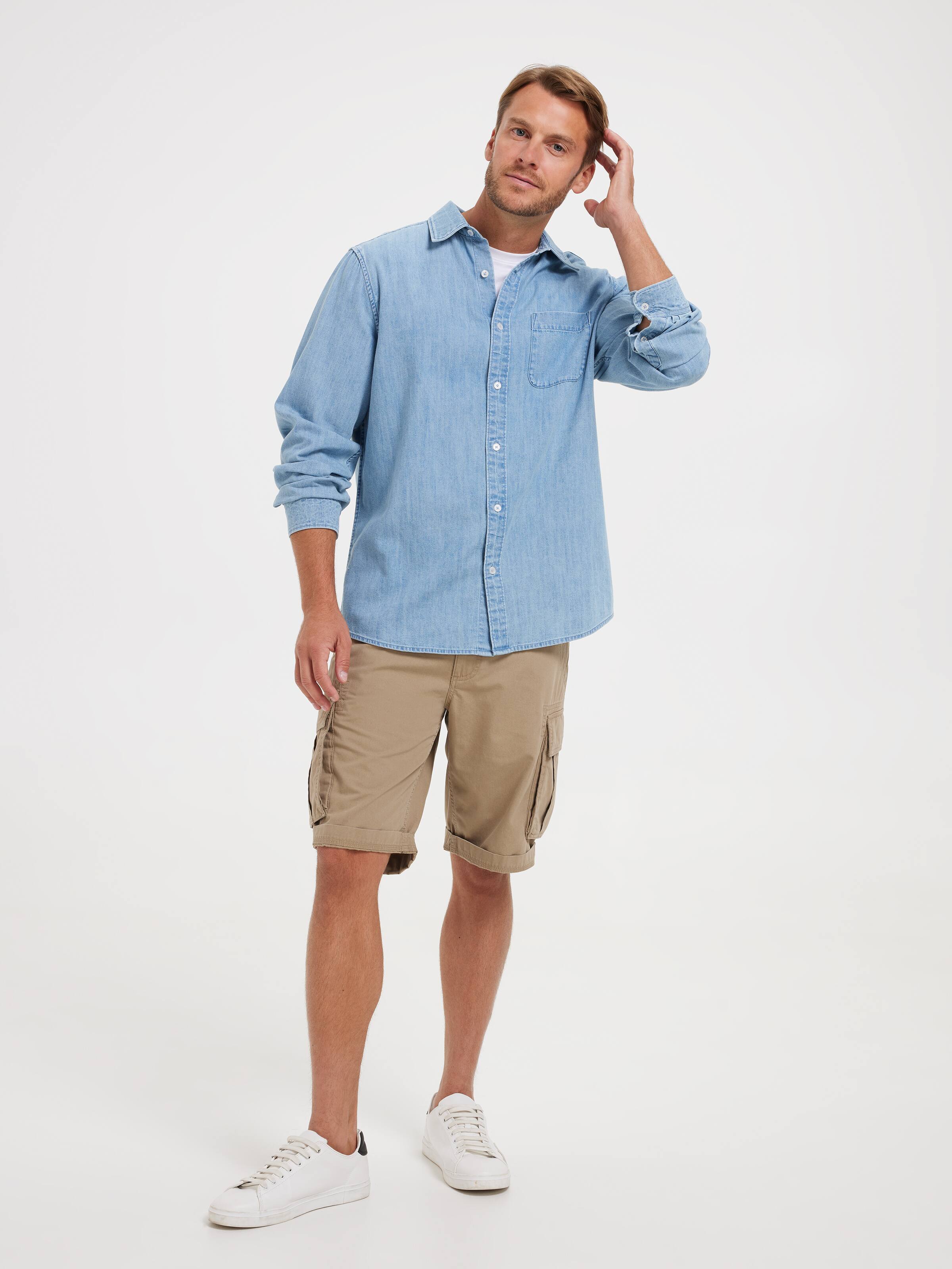 Long Sleeve Denim Shirt