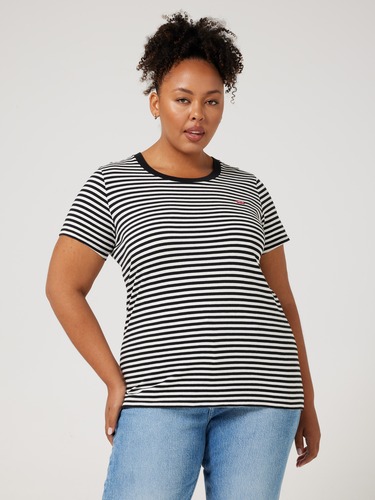 Plus Perfect Tee In Raita Stripe