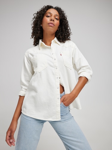 Donovan Western Shirt In Ecru Crew 2                                                                                            