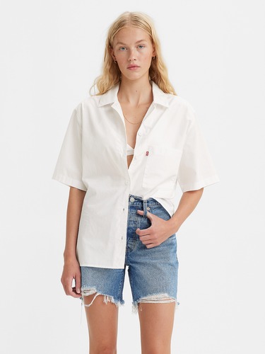 Alfie Shirt In White Alyssum                                                                                                    