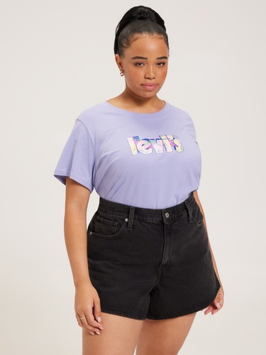 Plus Perfect Tee In Seashell Poster Logo                                                                                        