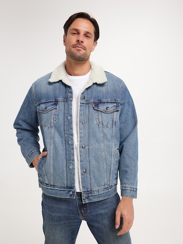 Relaxed Fit Sherpa Trucker In Emerald Bay Sherpa                                                                                