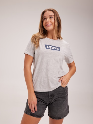 Graphic Tee In Heather Grey                                                                                                     