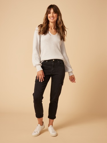 Originals Mid Rise Cargo Boyfriend Jean                                                                                         