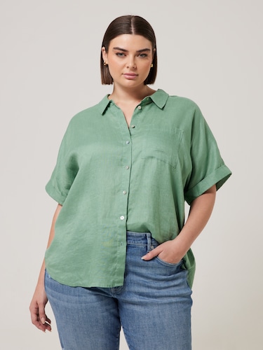 Curve Nala Oversized Linen Shirt                                                                                                