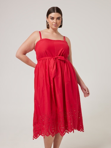 Curve Imogen Broderie Dress                                                                                                     