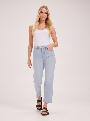 Originals High Rise Cropped Straight Jean                                                                                       