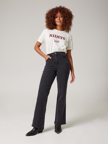 Hi Flare Jean In Vintage Black                                                                                                  