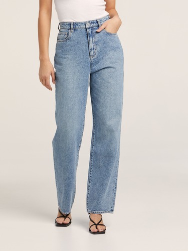 High Rise Baggy Jean In Bring Joy Blue                                                                                          