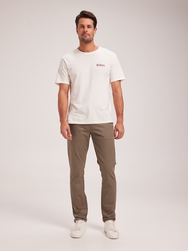 Stretch Chino In Dark Olive                                                                                                     