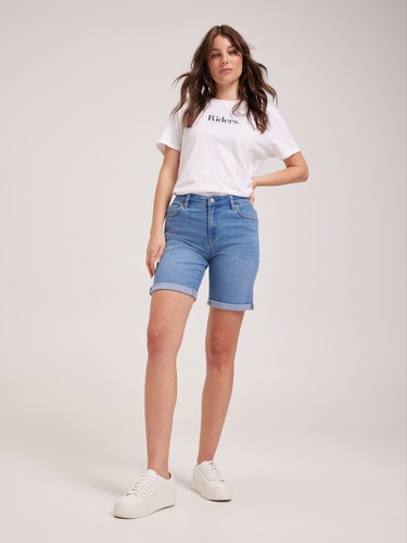 Knee Length Short In Indigo Truth                                                                                               