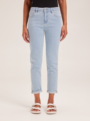 Mid Boyfriend Jean In Baby Blues                                                                                                