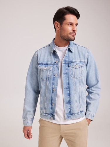 Denim Jacket In Light Wash                                                                                                      